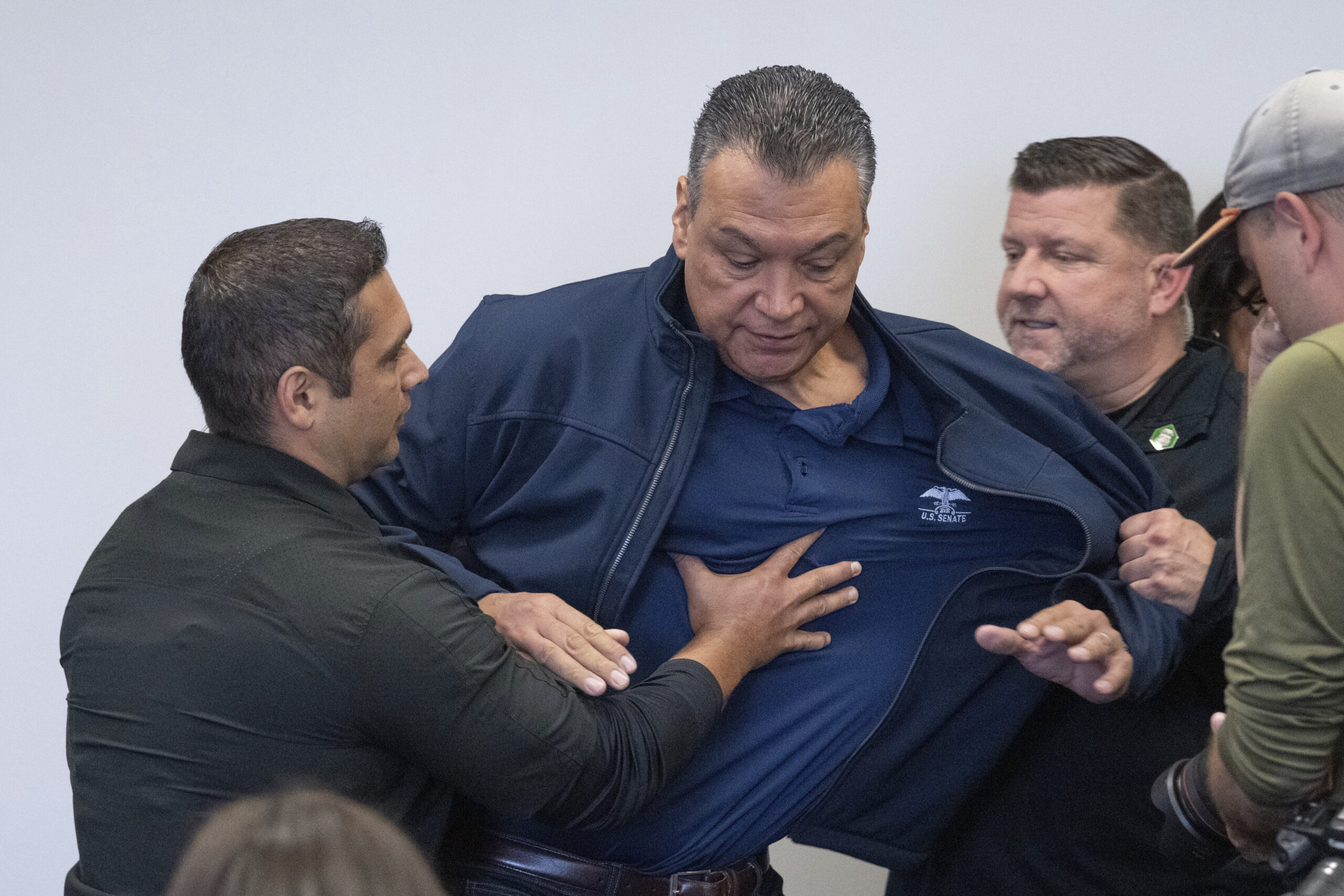 Trump officials slam Sen. Alex Padilla’s ‘freak out’ during Noem presser: ‘Complete lunatic’ 