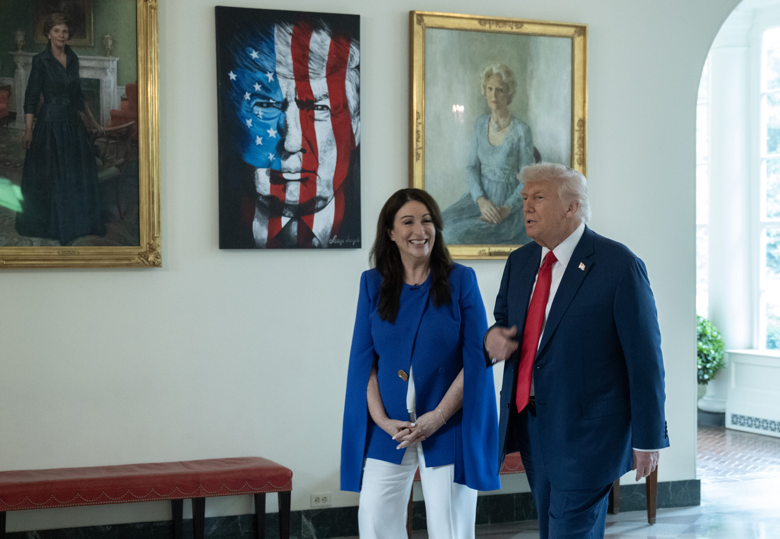 Trump tells Miranda Devine LA riot flag burners should get year in prison, Newsom could be ‘charged in theory’
