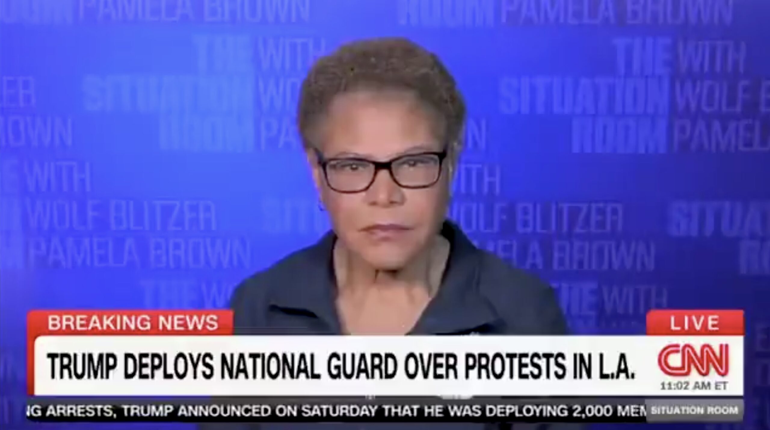 Los Angeles Mayor Karen Bass blames riots on ICE agents upholding law