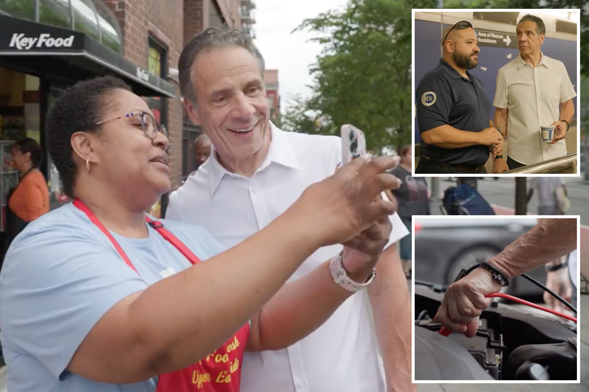 Clunker! Andrew Cuomo blasted for ‘cringe, inauthentic’ NYC campaign ad where he  jump-starts man’s car