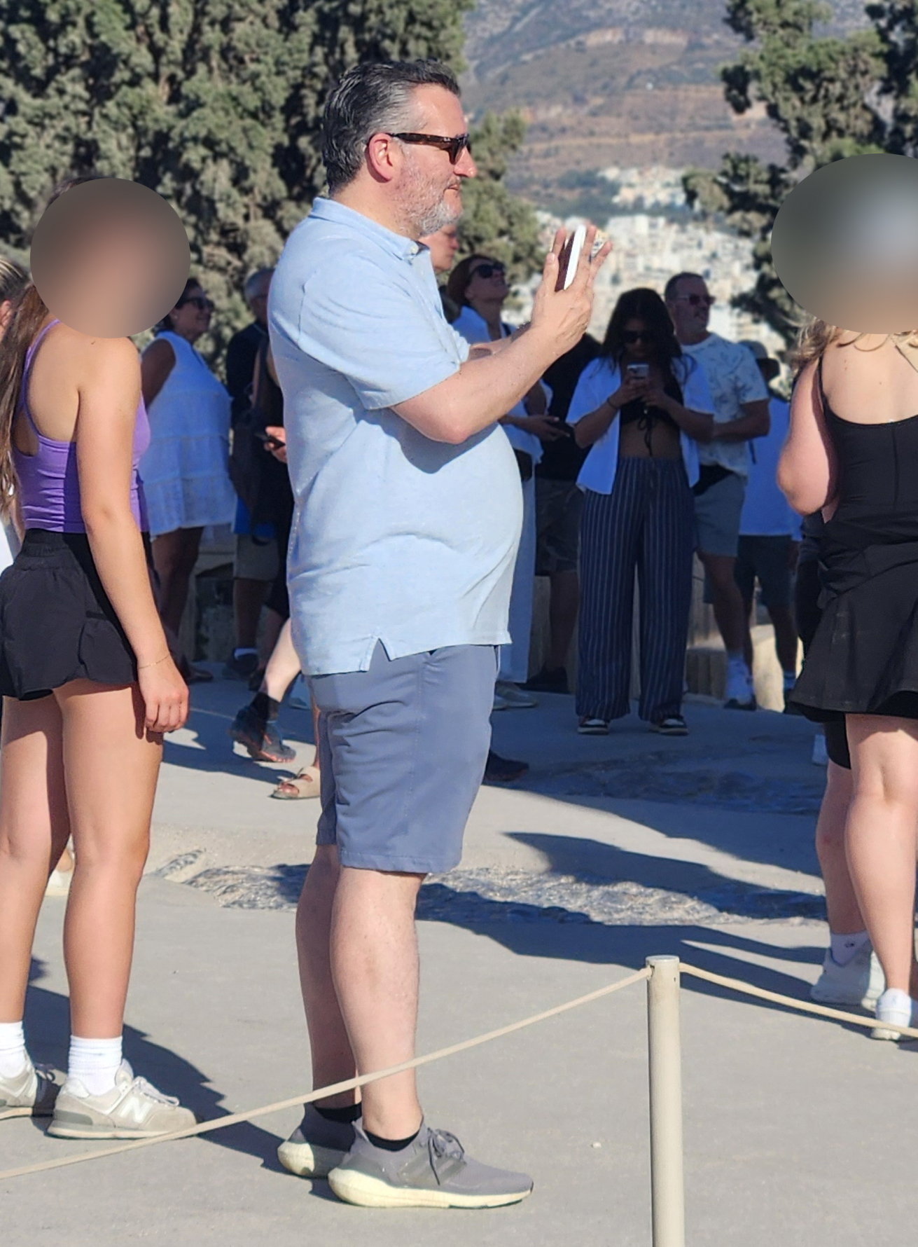 Sen. Ted Cruz pictured at Parthenon on Greek vacay after devastating Texas floods killed at least 105 people