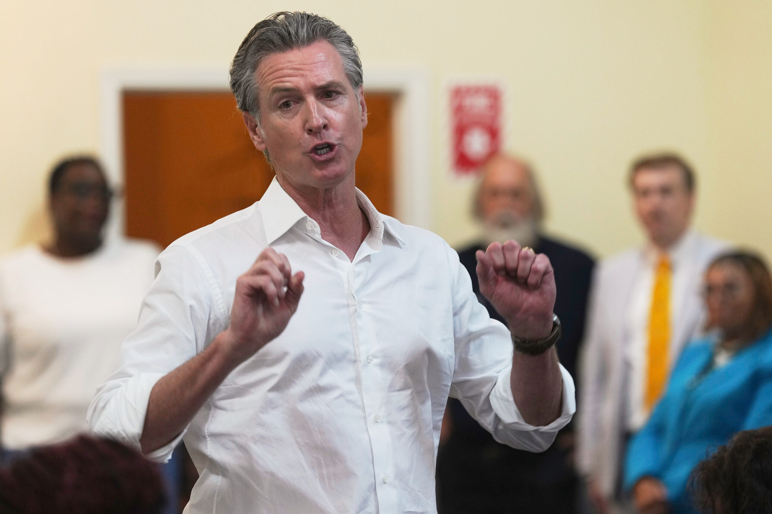 Gavin Newsom says he’s ‘spellbound’ by AME bishops as he embarks on tour of pivotal Dem presidential primary state