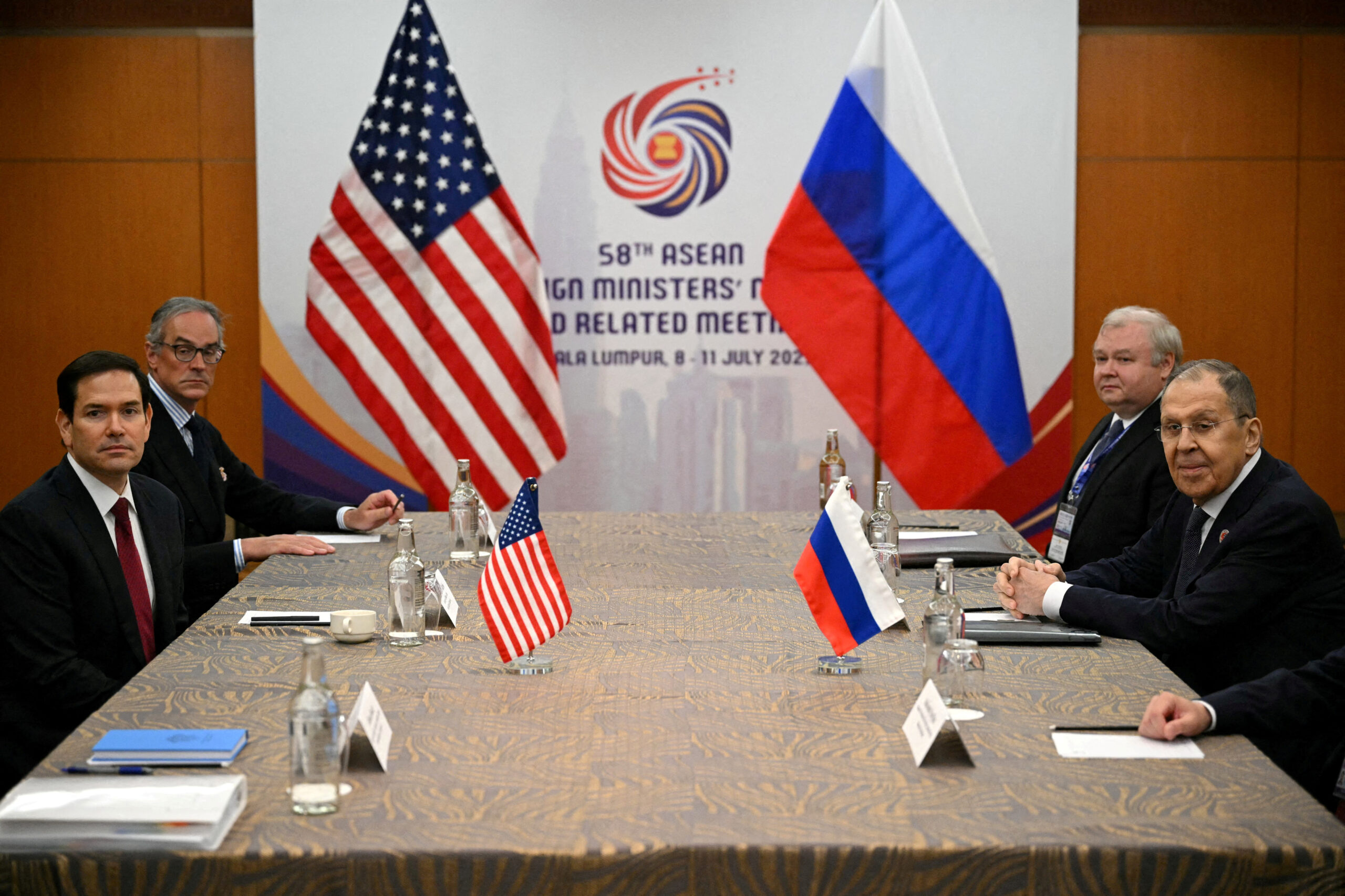 Marco Rubio meets Russia’s Sergei Lavrov days after Trump calls out ‘bulls–t‘ Vladimir Putin