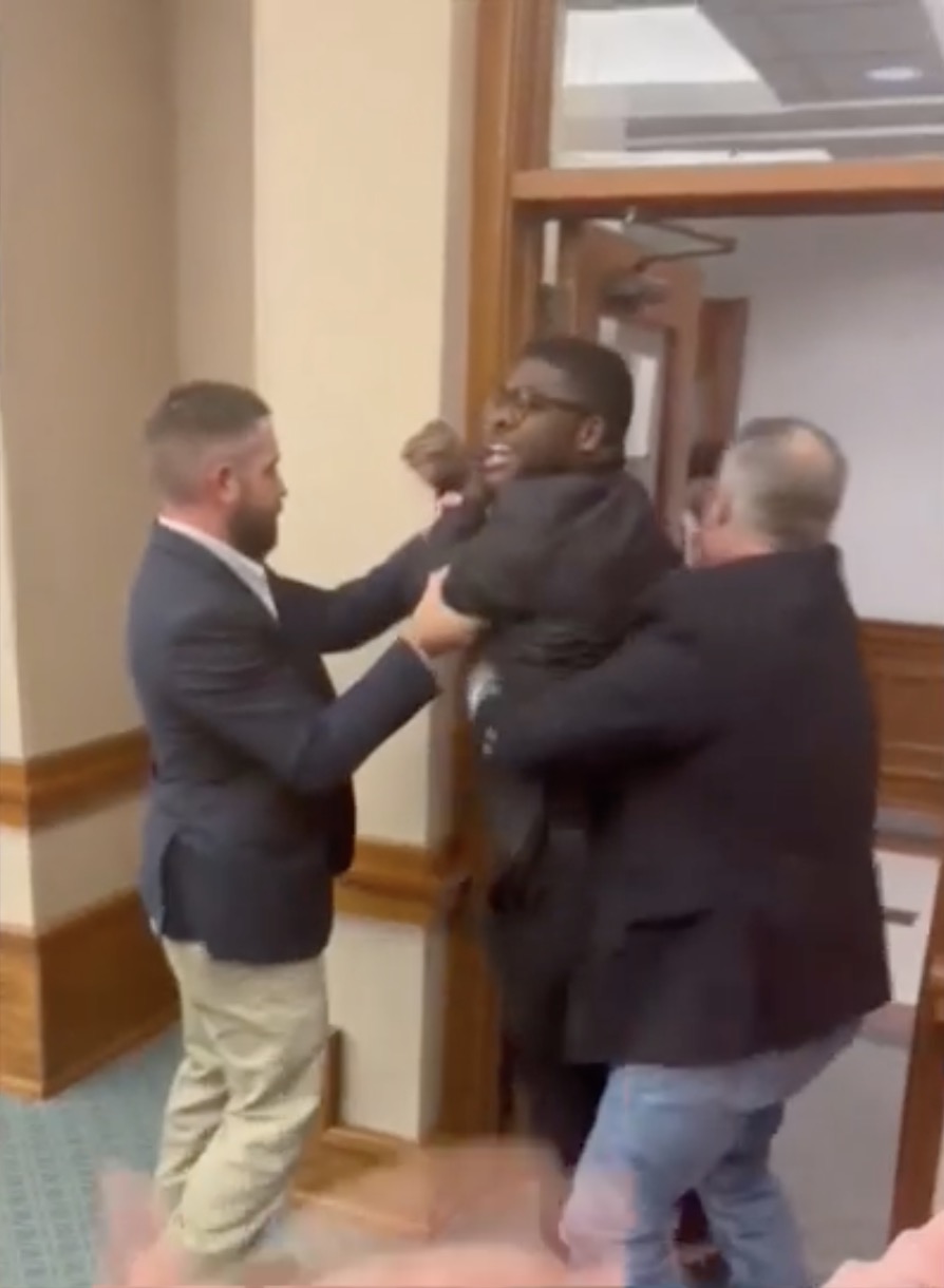 Democratic Texas congressional candidate dragged out, arrested after rant at redistricting hearing, wild video shows