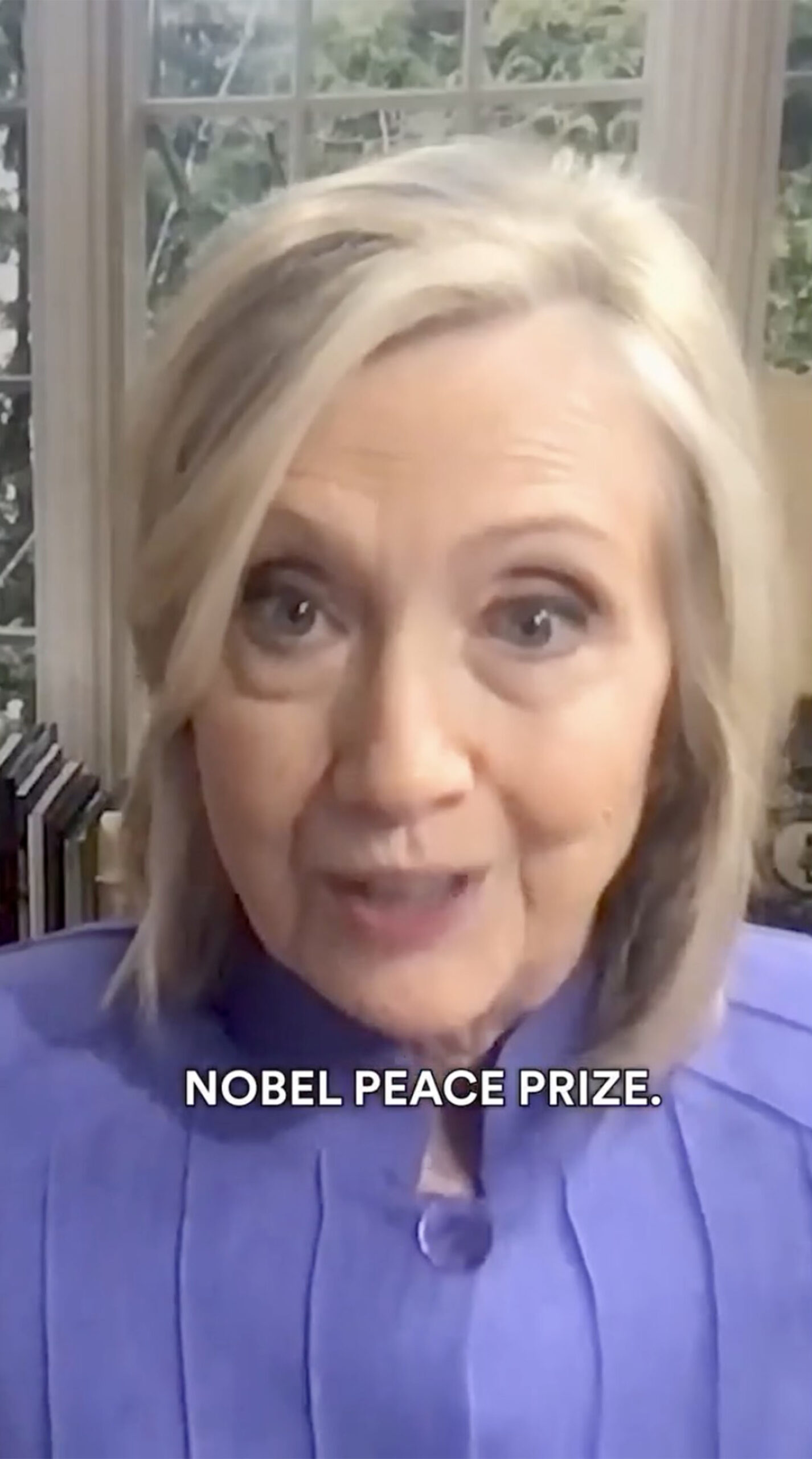 Trump reacts to Hillary Clinton saying she’d nominate him for Nobel Peace Prize if he helps end war in Ukraine
