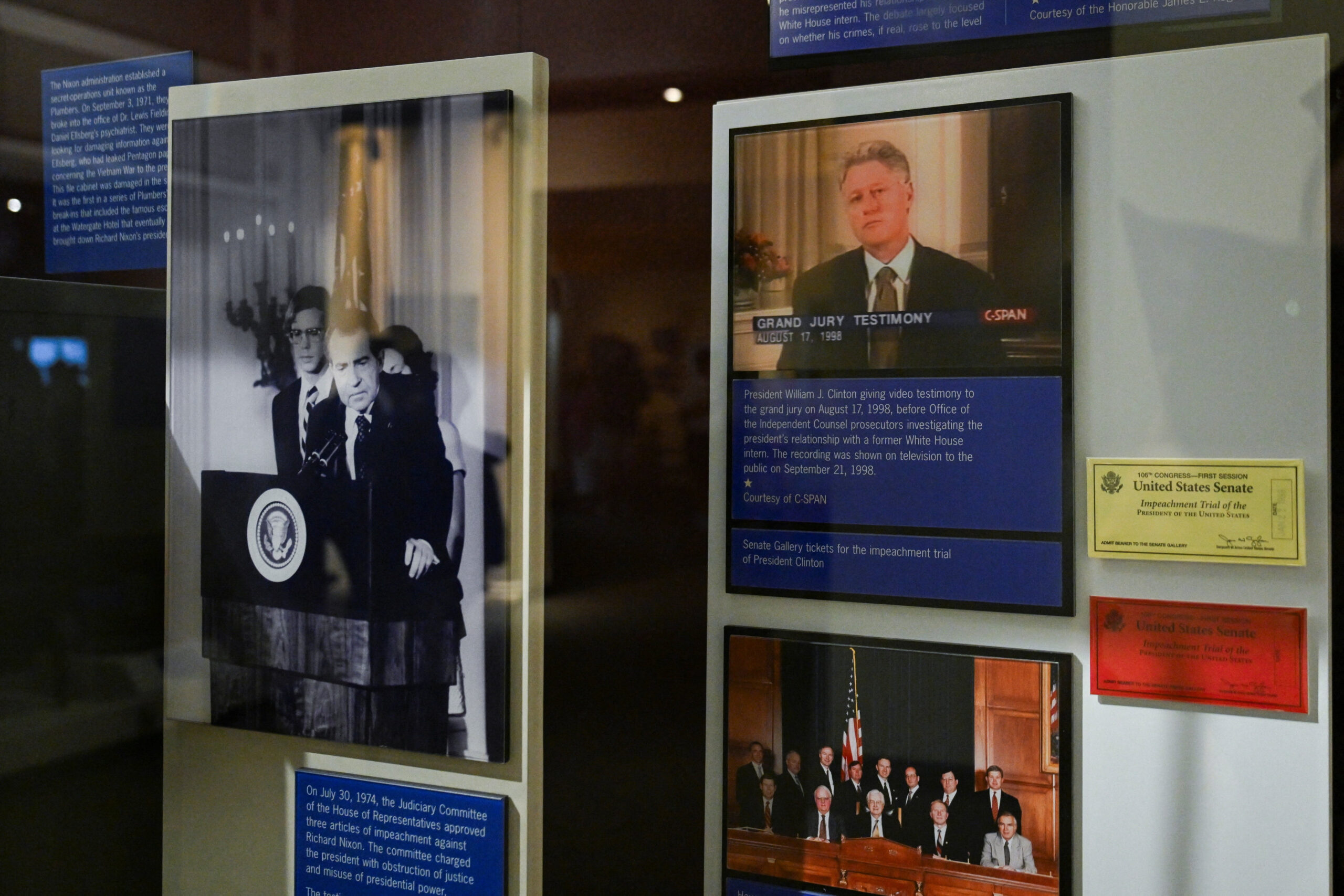 Smithsonian denies Trump admin pushed to get rid of exhibit’s impeachment placard