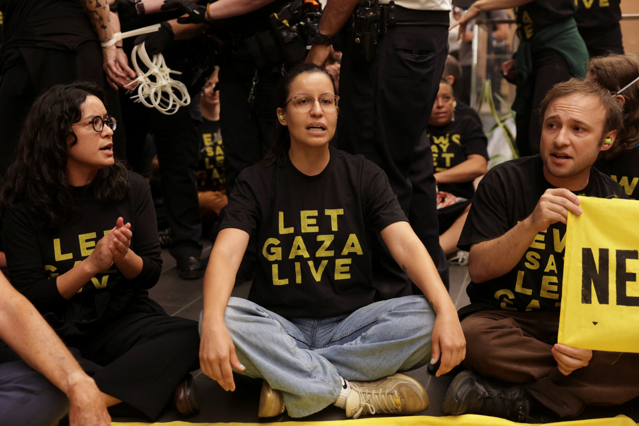 Dozens of protesters swarm Chuck Schumer, Kirsten Gillibrand’s NYC offices to ‘let Gaza live’