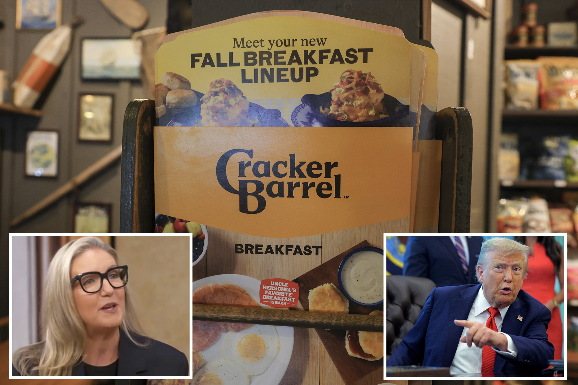 Trump offers blunt advice to Cracker Barrel after controversial rebrand sparks outrage