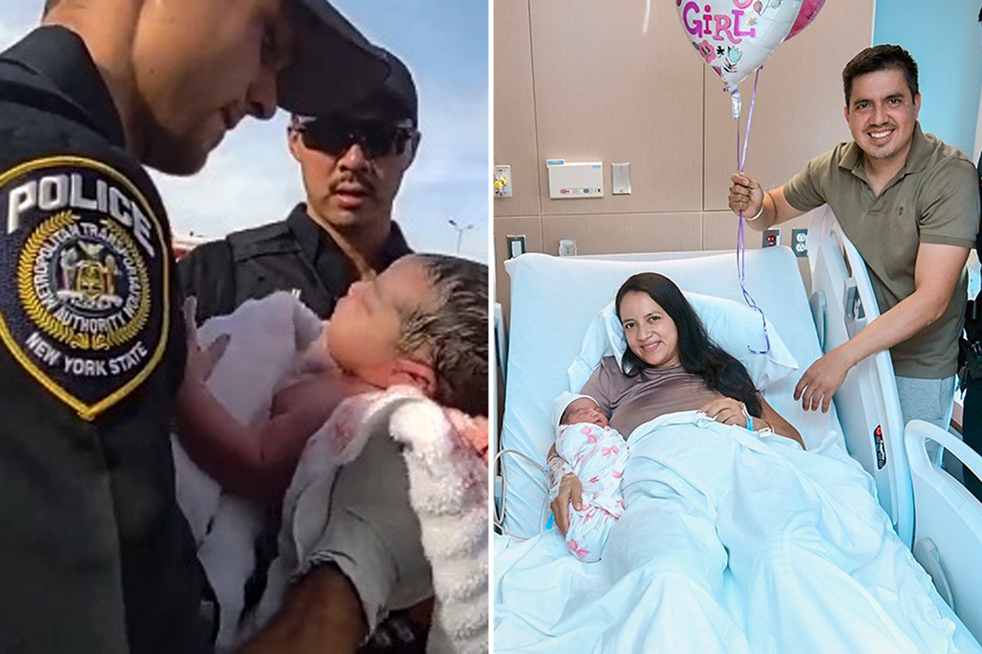 MTA police officers given award for helping to deliver baby during rush hour traffic 