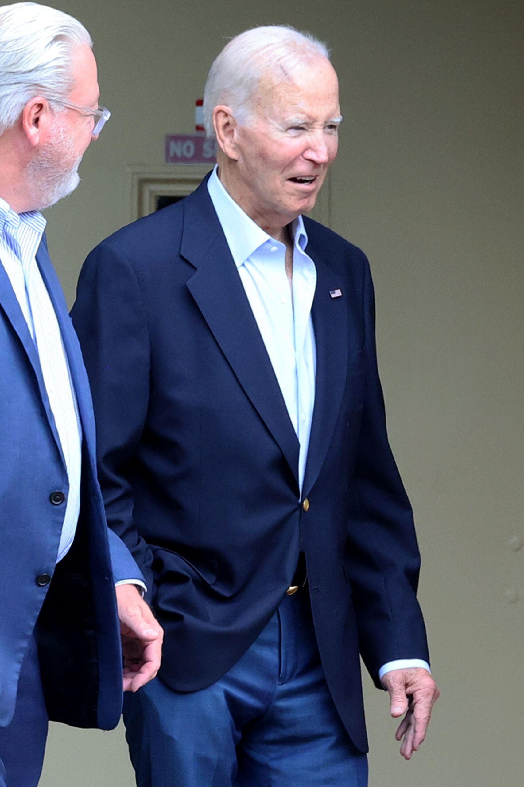 Biden, 82, spotted with massive scar on his head after getting skin cancer removed — as Jill goes to spin class
