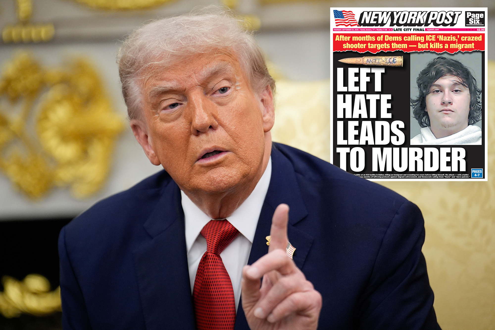 Trump warns of violence against ‘radical left’ if attacks on ICE, conservatives continue: ‘The right is a lot tougher’