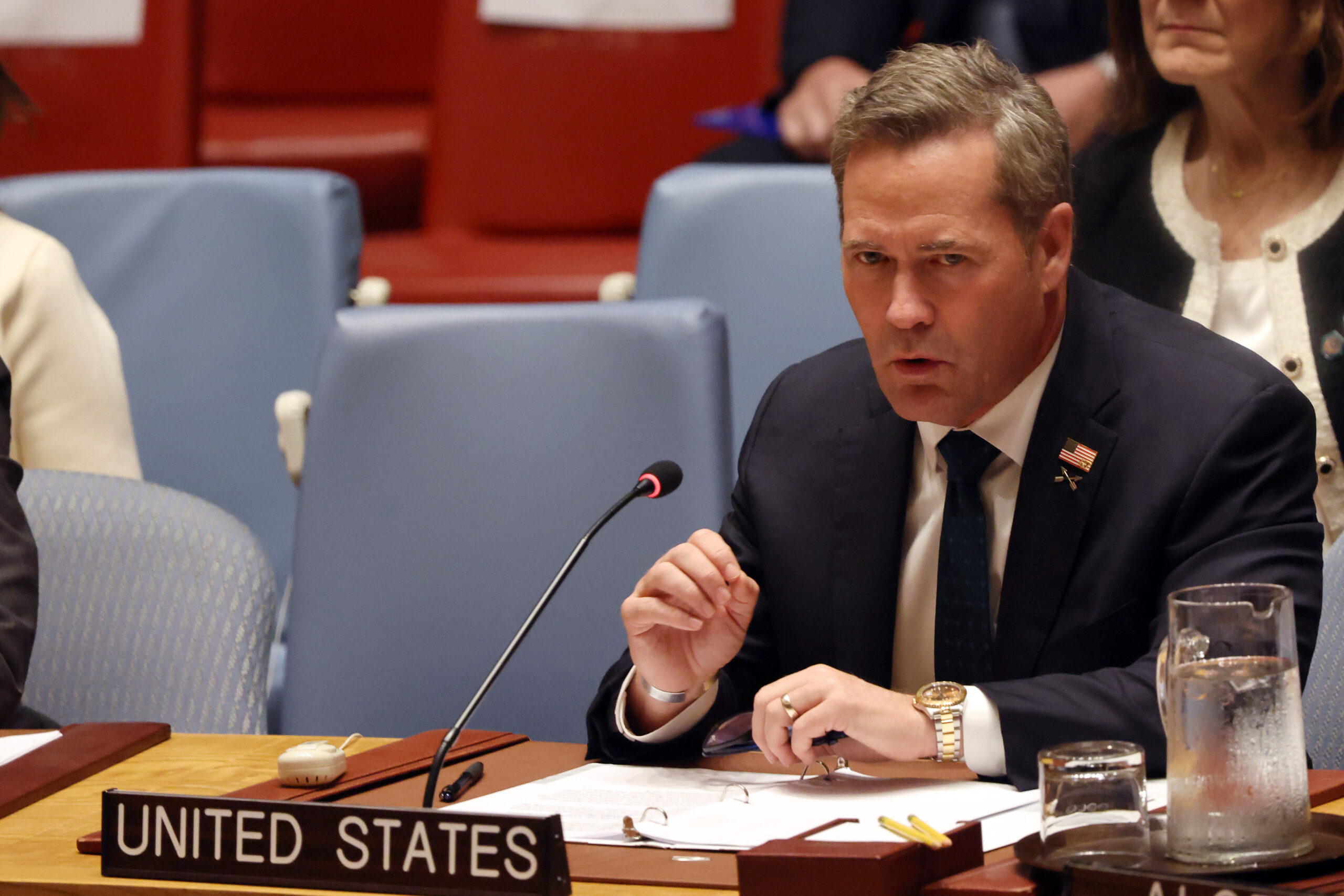 Russia risks ‘expansion’ of war with intrusions into NATO airspace, Waltz says in first public address as UN ambassador