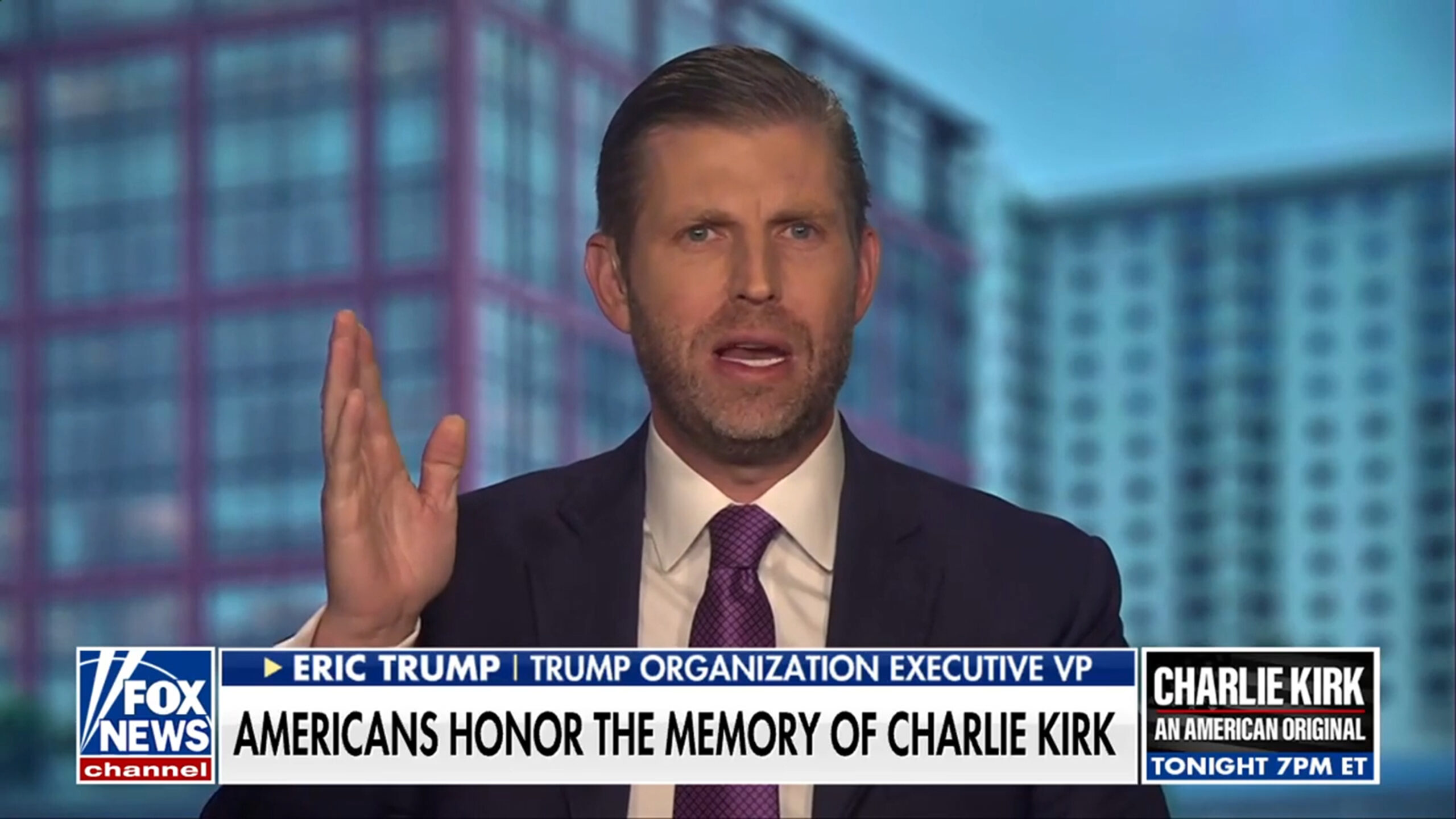 Eric Trump: Assassination of Charlie Kirk has ‘awoken that sleeping giant’ of American conservatism