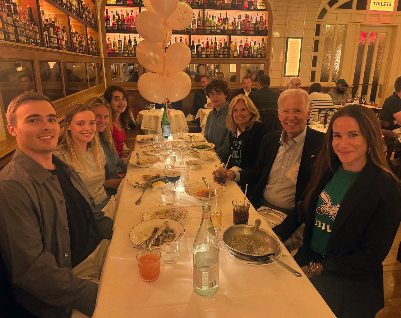 Biden all smiles at granddaughter’s birthday dinner after sporting nasty head wound from cancer surgery