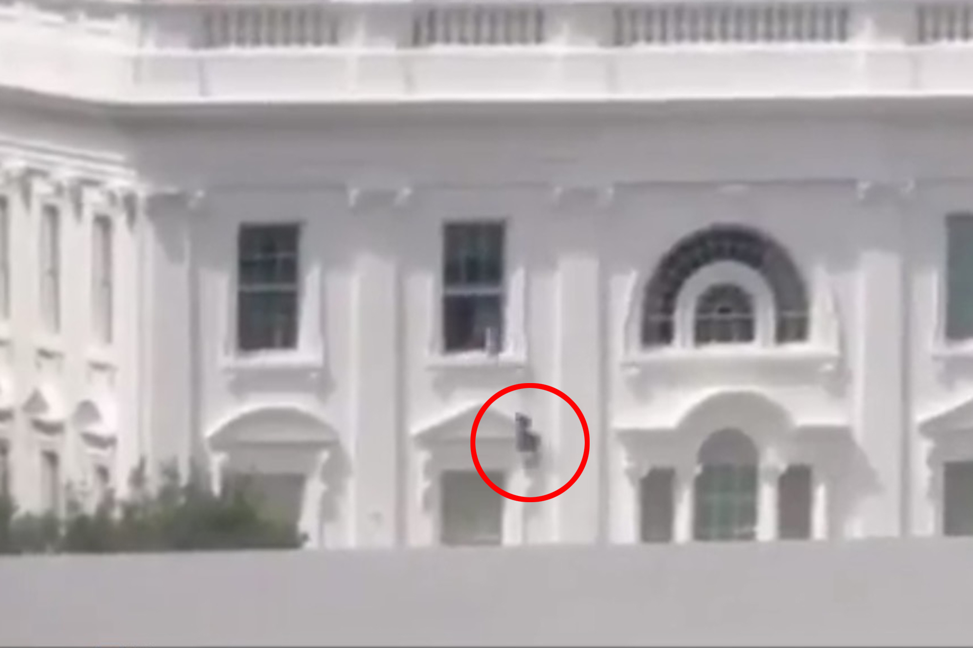 Viral video shows mysterious objects being tossed from White House window