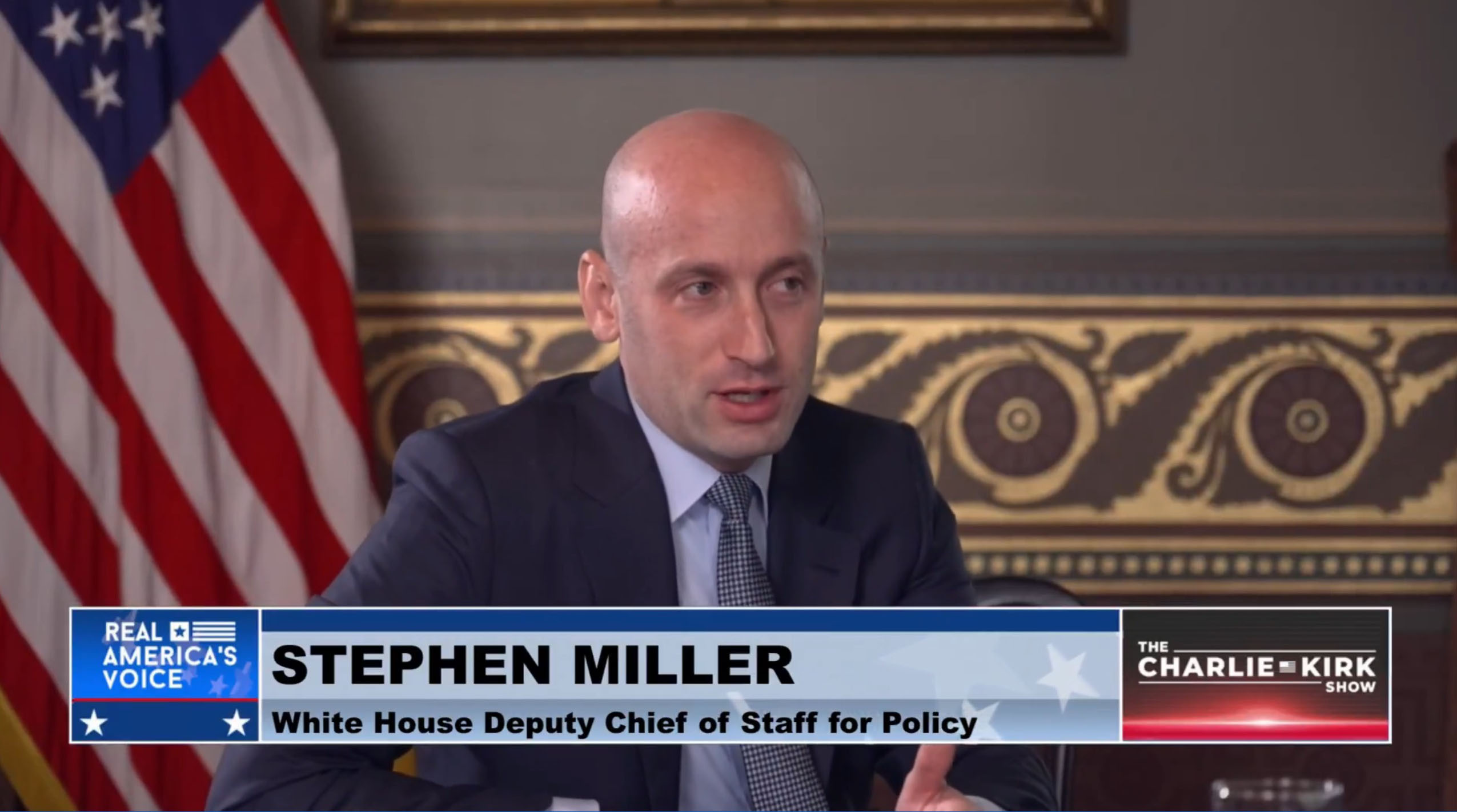 On ‘Charlie Kirk Show’ hosted by JD Vance, Stephen Miller vows DOJ, DHS crackdown on left-wing groups ‘promoting violence’