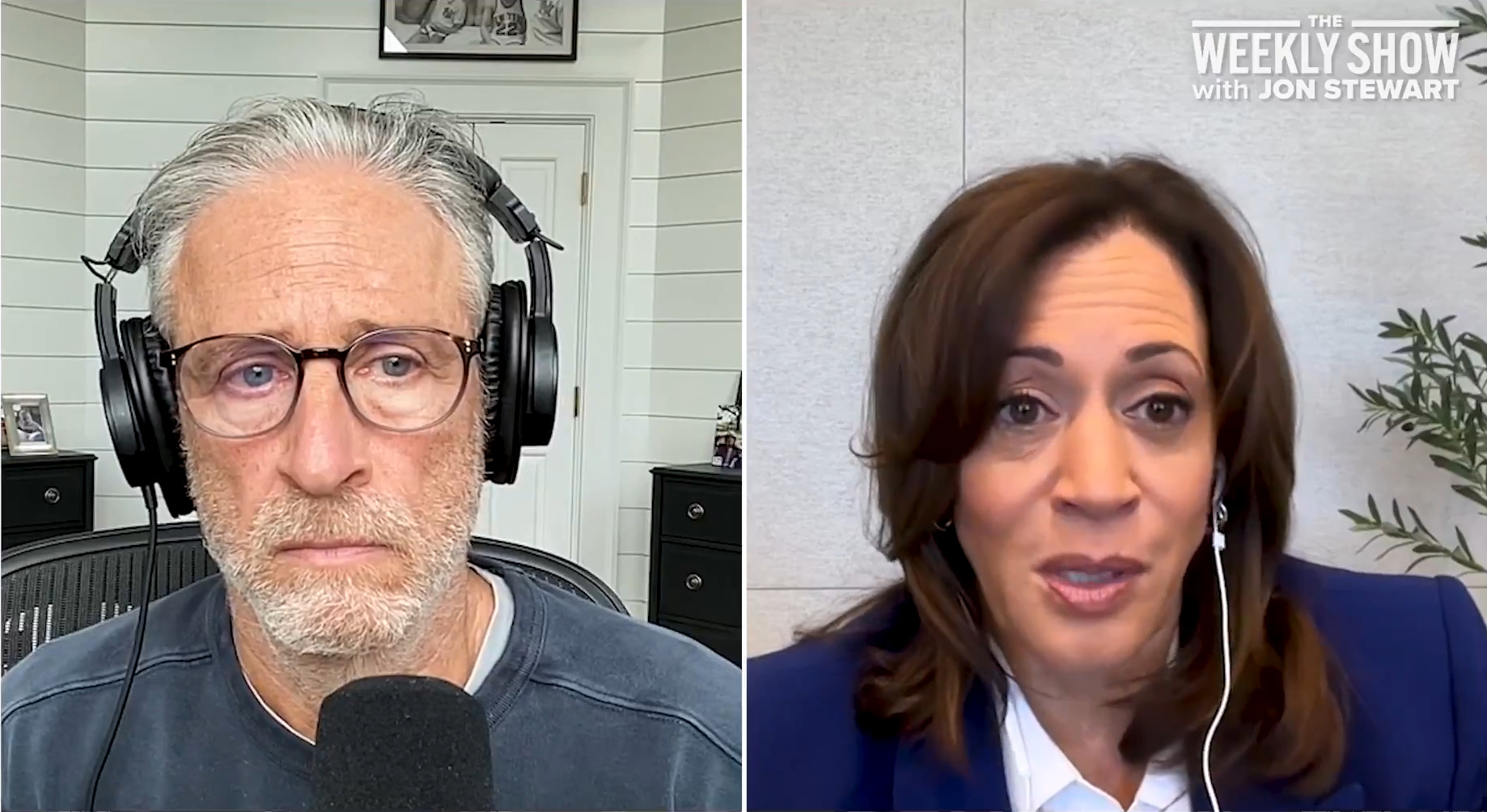 Kamala Harris shocks Jon Stewart by insisting Biden was ‘fully competent’ to serve another term