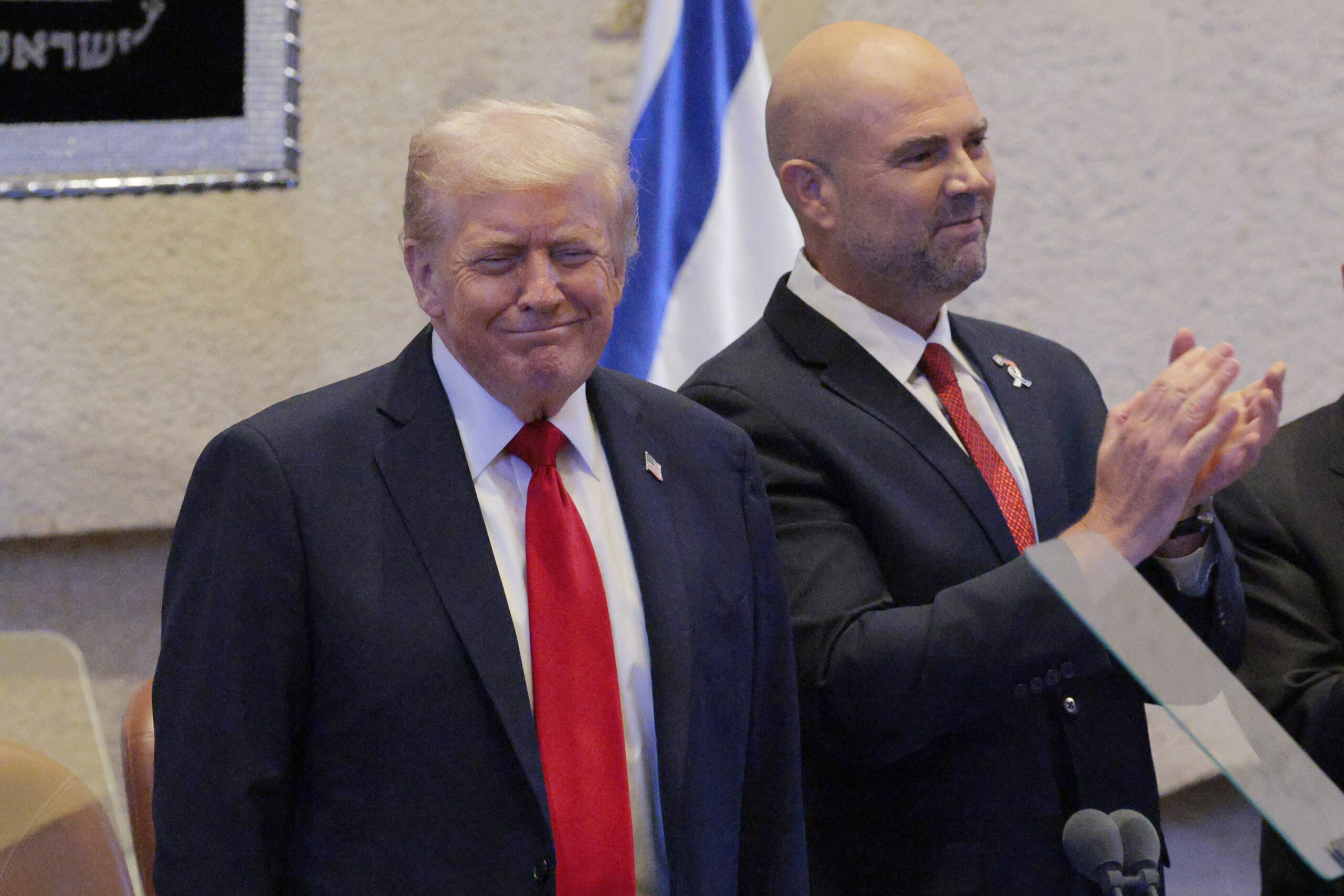 President Trump hailed as a ‘colossus’ and ‘giant of Jewish history’ during address in Israeli parliament