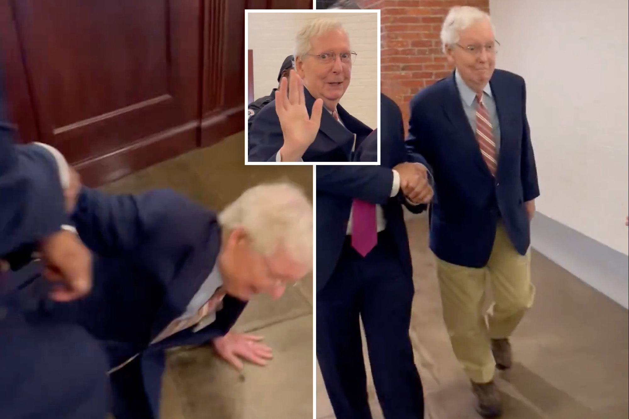 Sen. Mitch McConnell, 83, falls in Senate office hallway