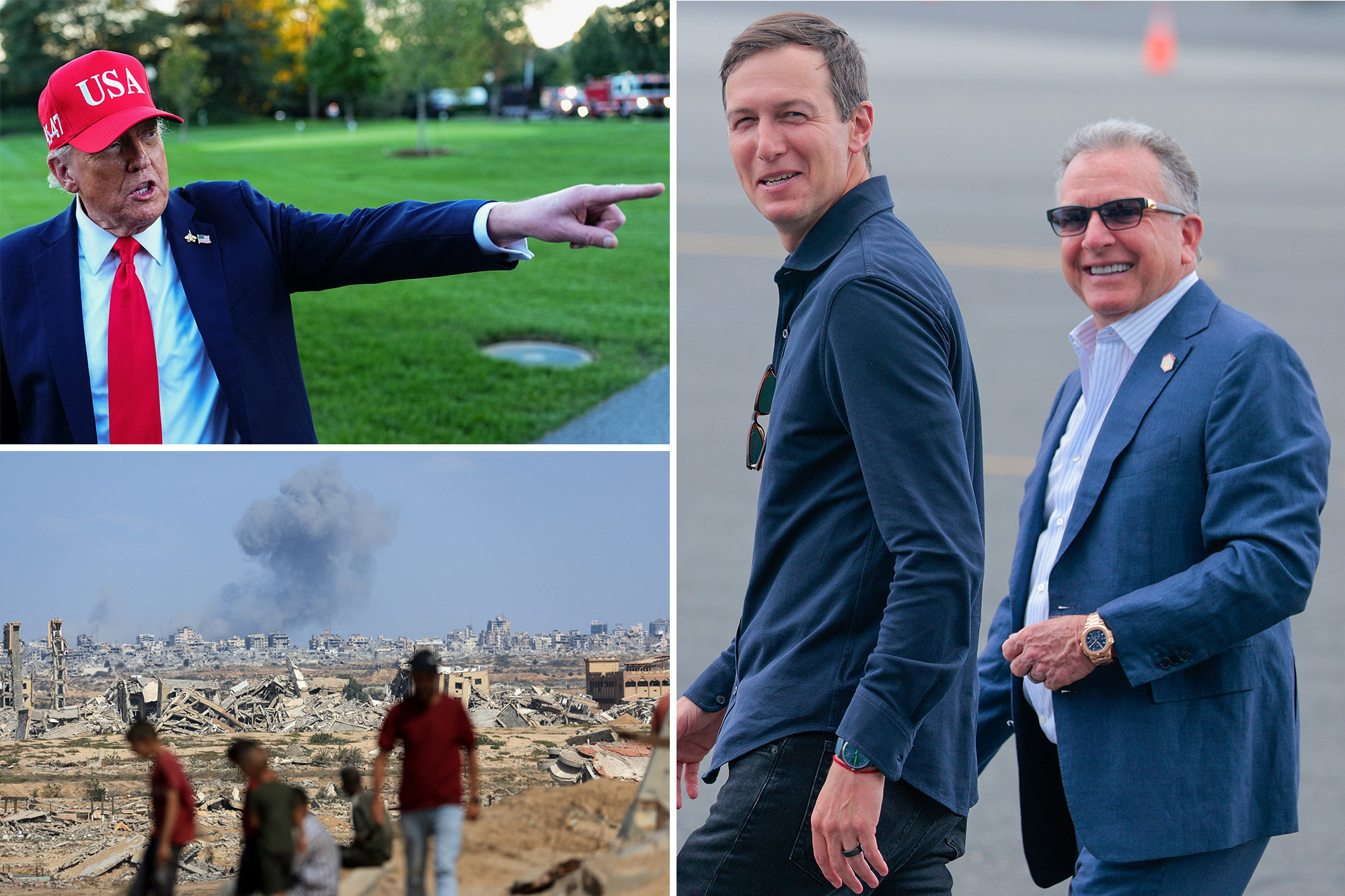 Trump pushes for his Gaza peace deal to be put into place ‘quickly’ as Steve Witkoff, Jared Kushner lead ‘technical talks’