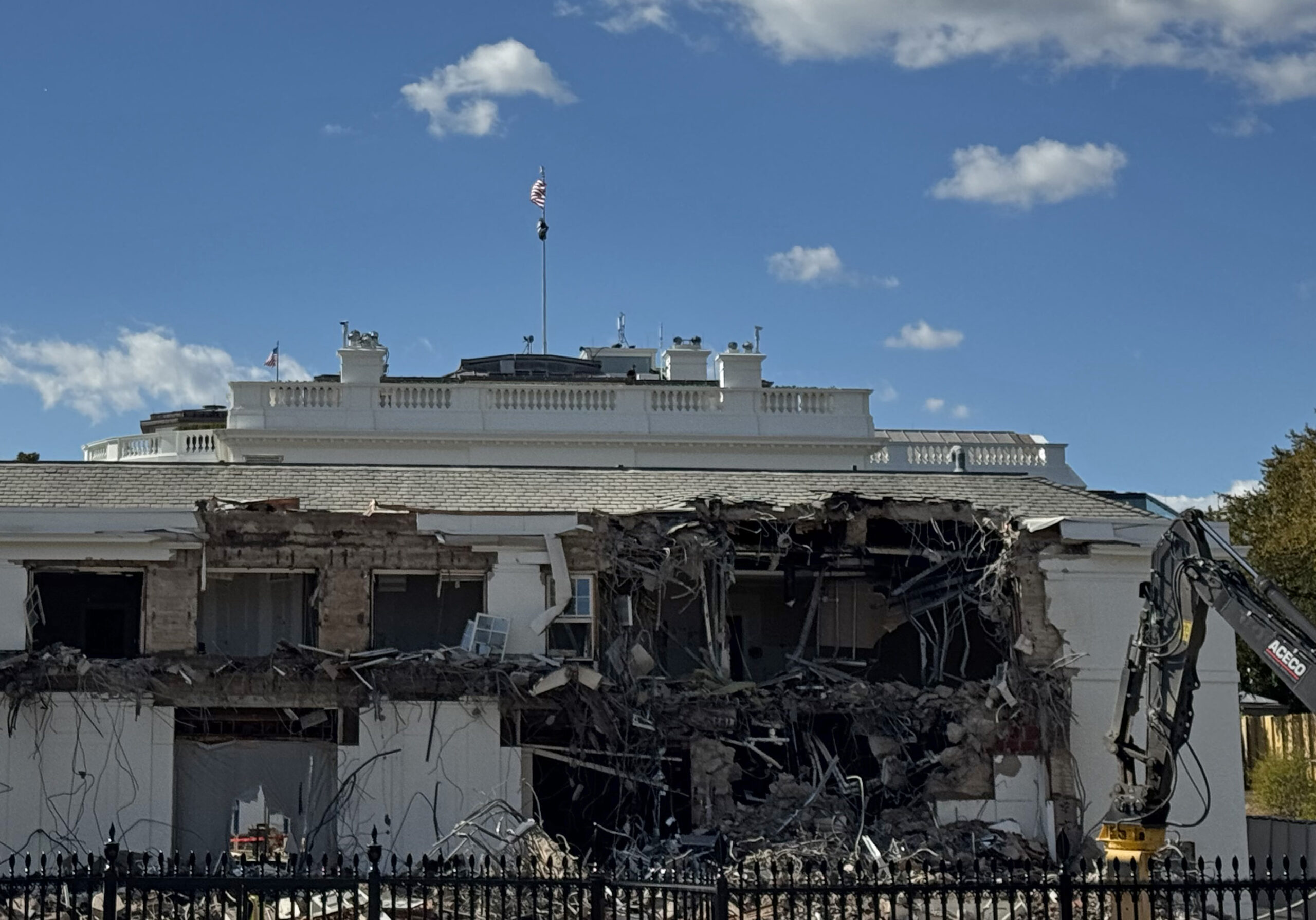 Demolition begins on East Wing of White House for Trump’s new $250 million ballroom