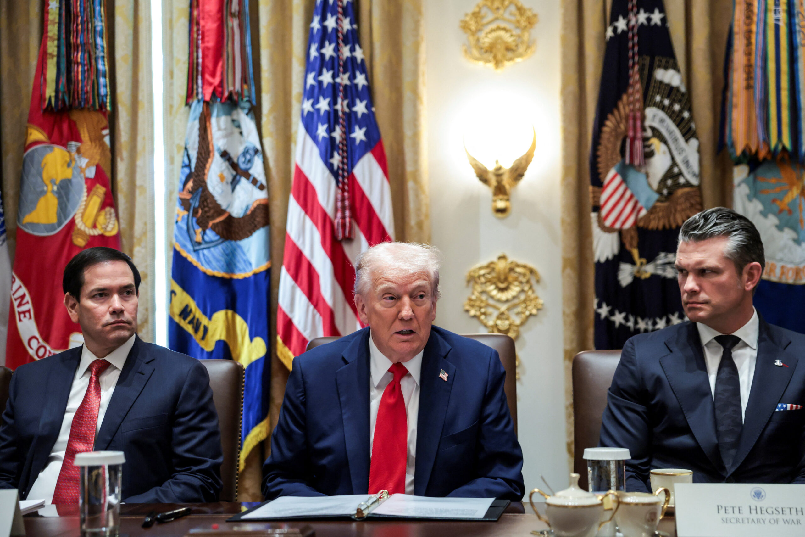 Jubilant Trump vows Gaza peace deal will ‘move along pretty well’ after hostages released as he prepares Middle East trip