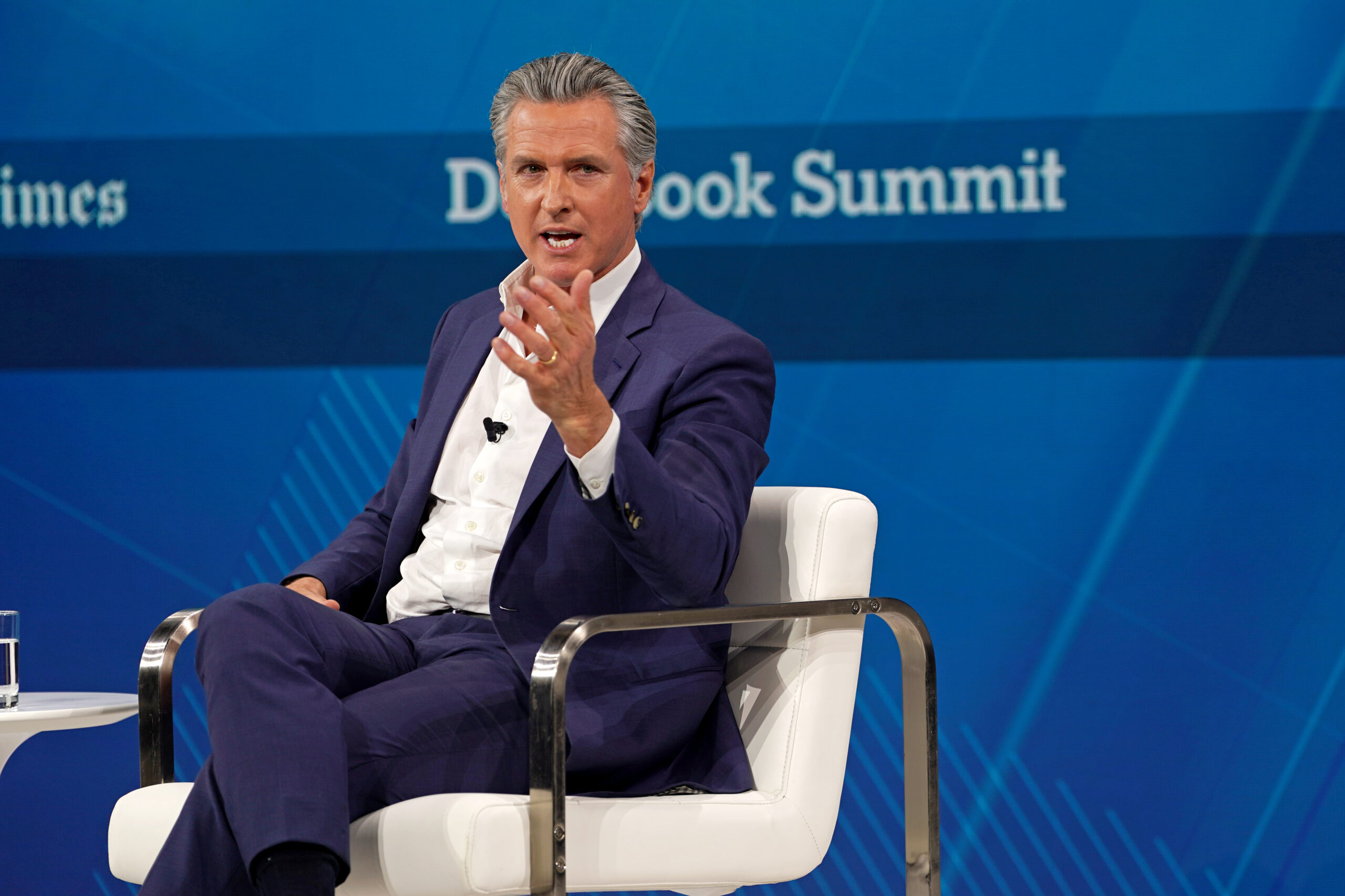 Gavin Newsom cowers to Halle Berry’s jab over ‘devaluing’ women at NYT summit: ‘Just connected with her manager’
