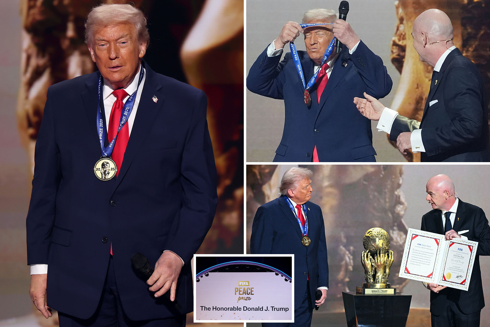 President Trump honored as ‘very first winner’ of FIFA Peace Prize at World Cup 2026 draw in DC