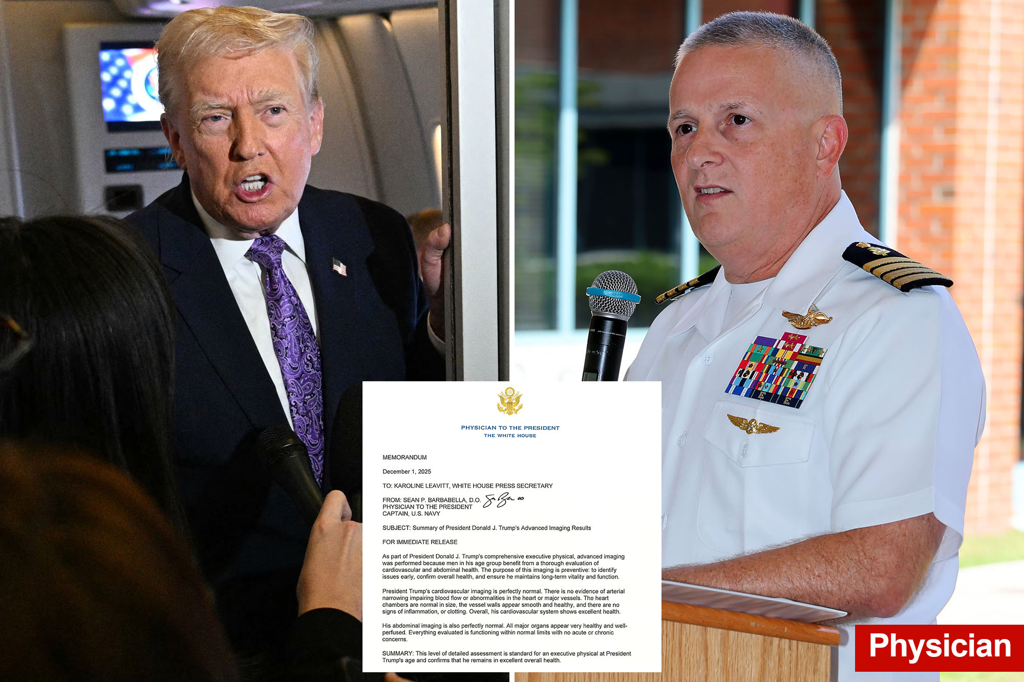 White House doctor releases results of Trump’s ‘preventative’ MRI after weeks of speculation