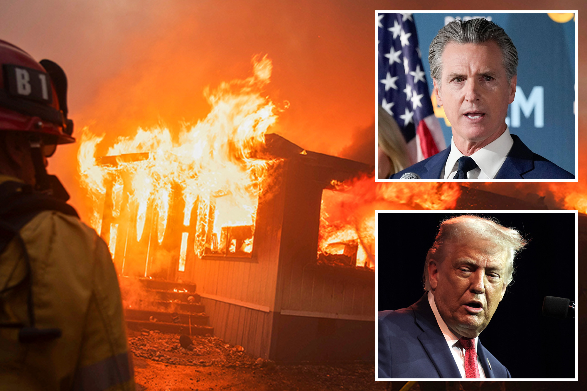 Newsom accuses Trump of spreading ‘hurricane force bulls–t’ during deadly California wildfires
