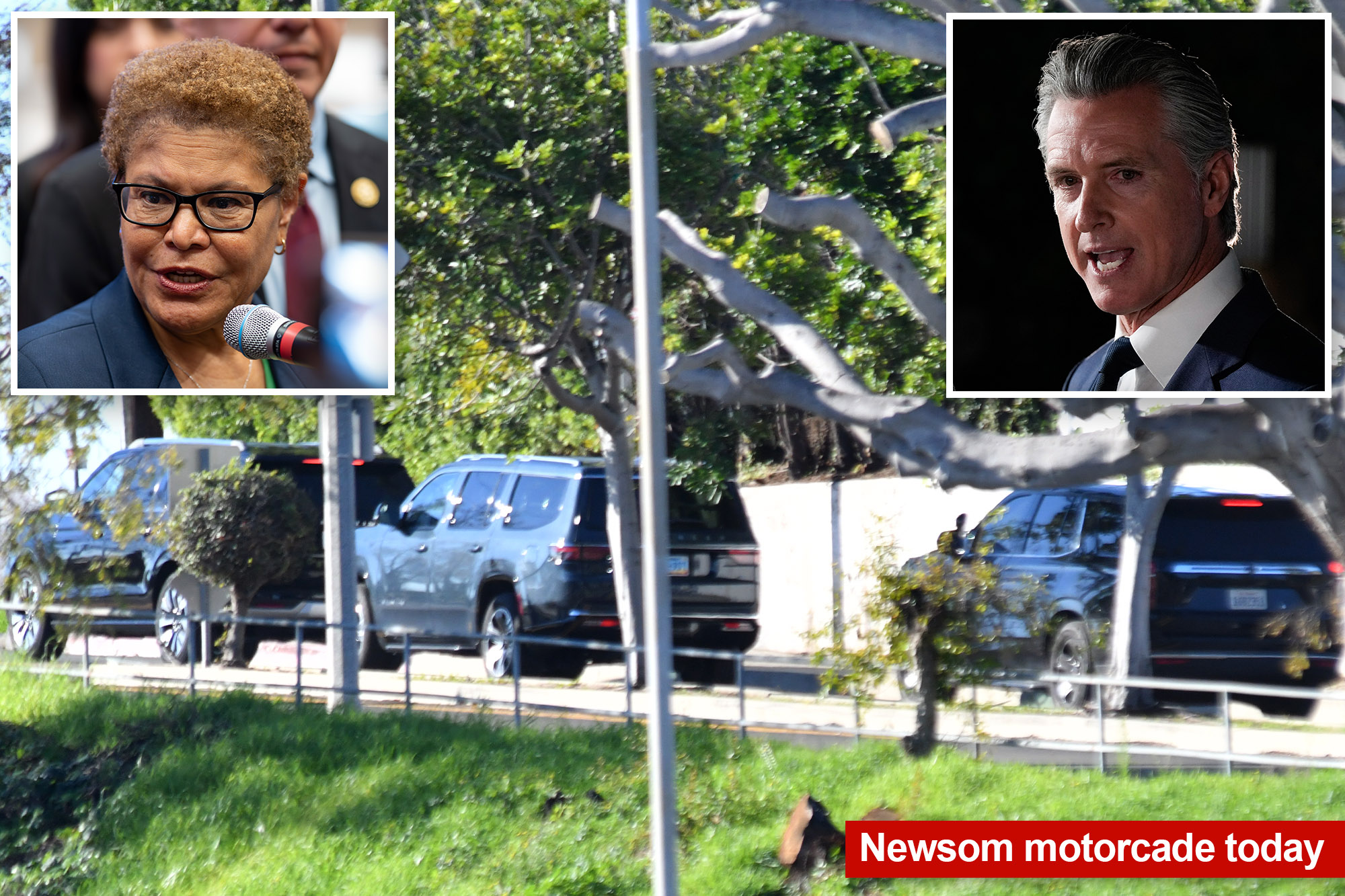 Governor Newsom, Mayor Bass duck angry protesters during Palisades Fire anniversary