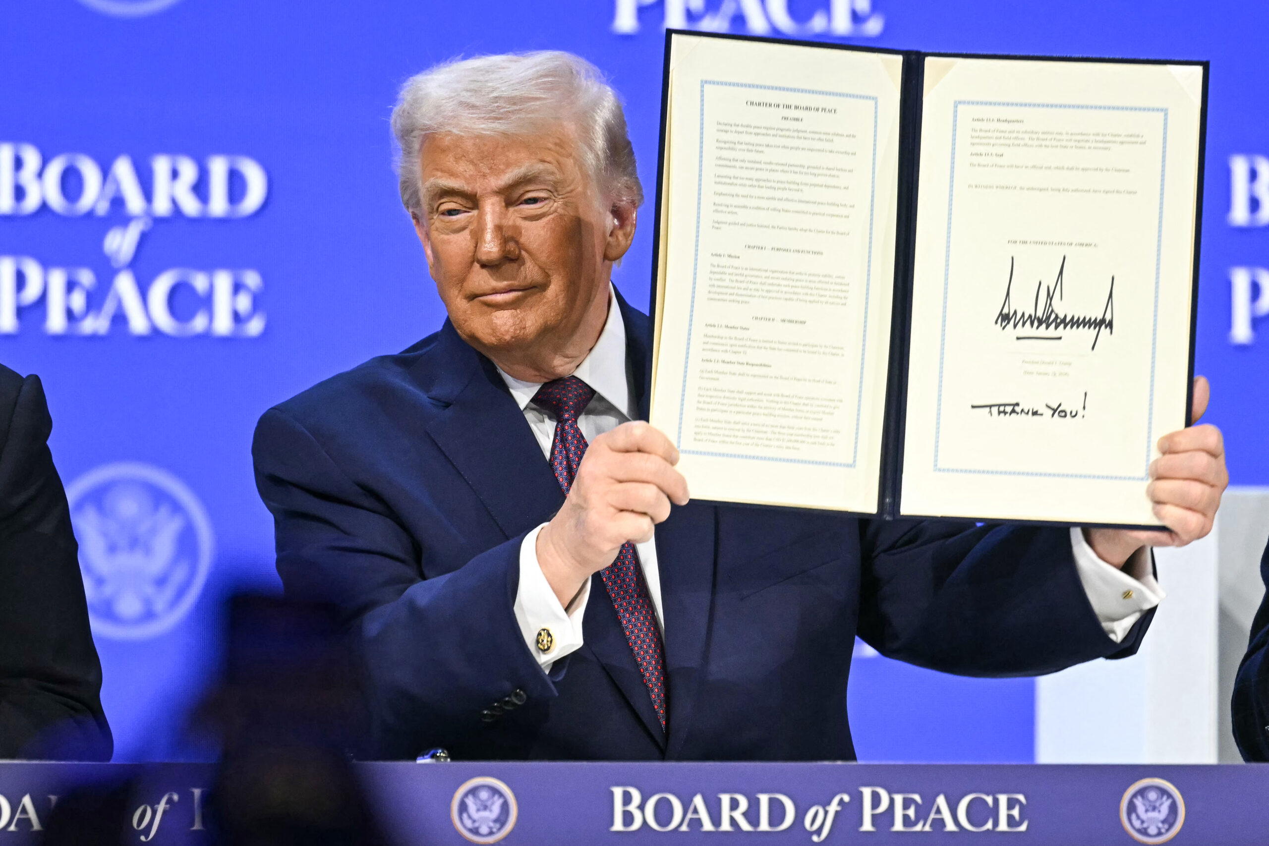 Trump unveils ‘Board of Peace’ during signing ceremony in Davos