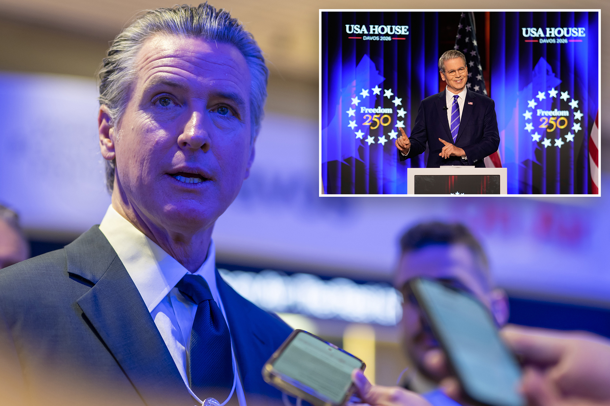 Newsom flamed as ‘economically illiterate Ken doll’ in Scott Bessent Davos takedown
