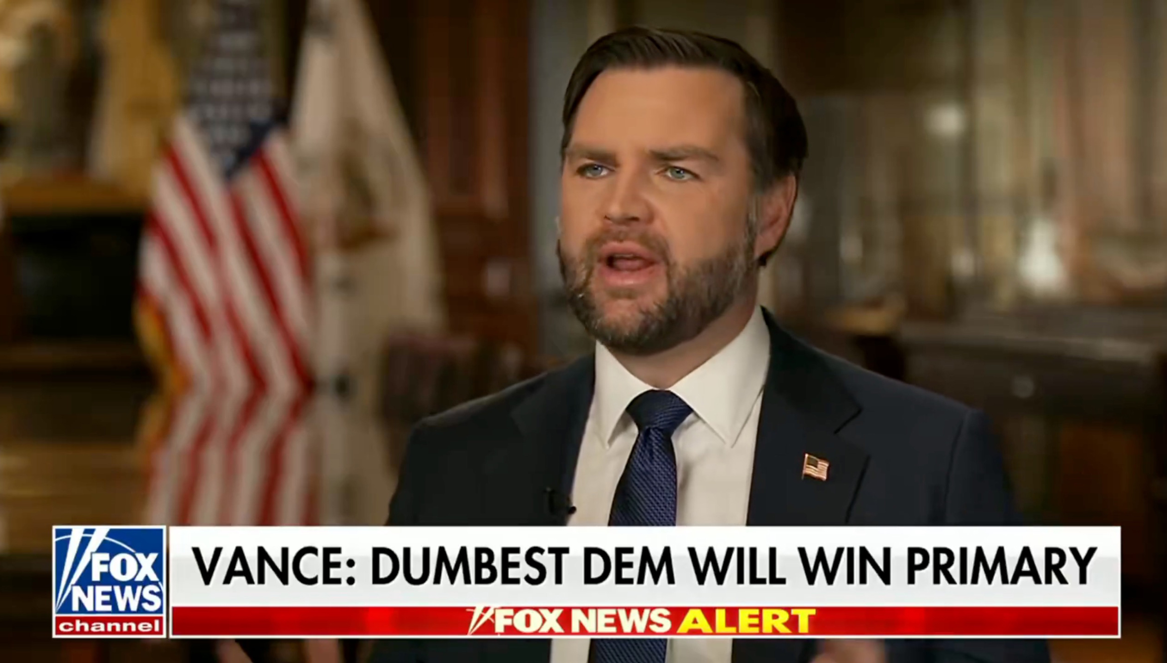 JD Vance predicts ‘dumbest’ of Gavin Newsom, Kamala Harris will win 2028 Dem nomination