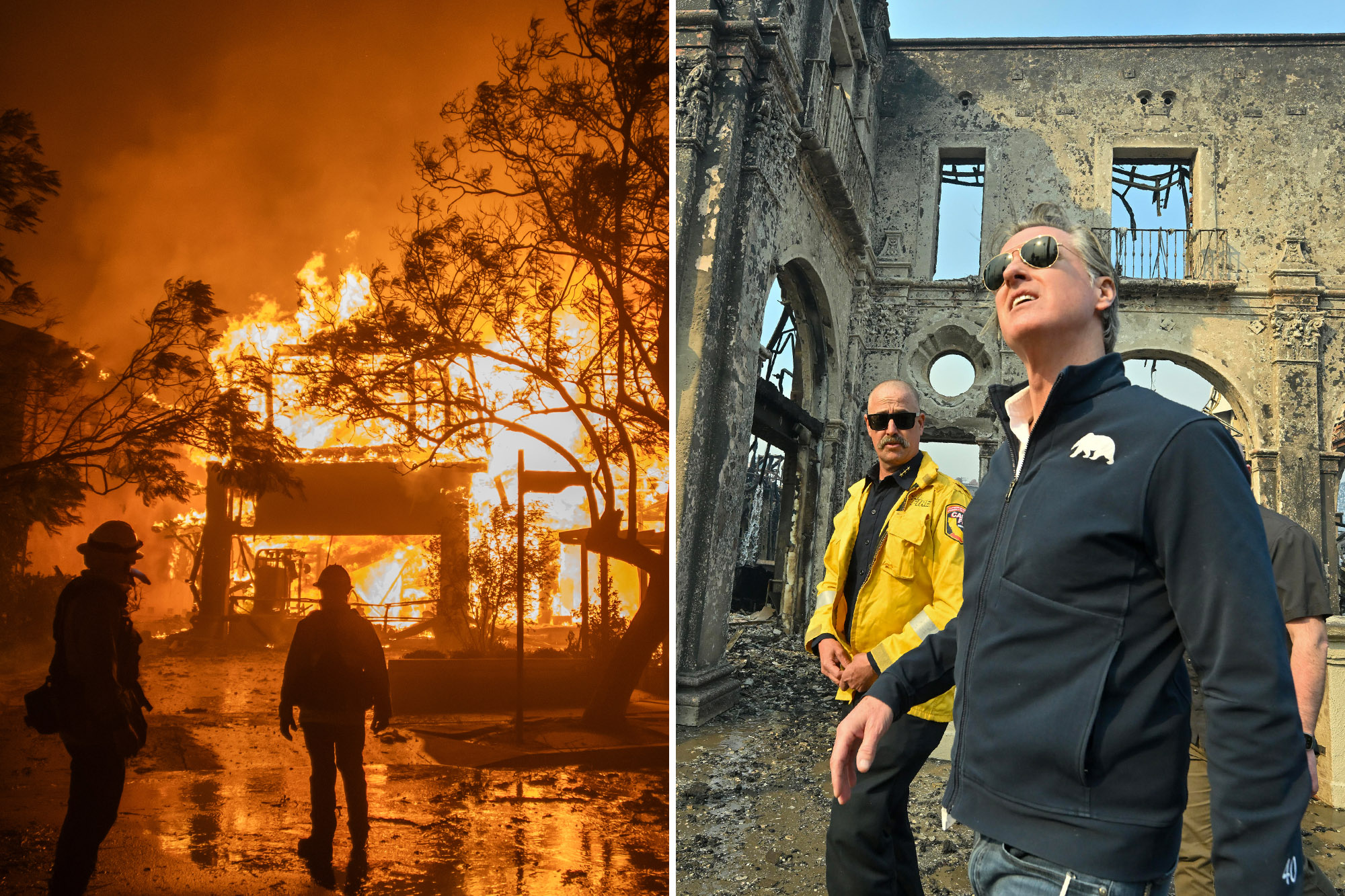 Gavin Newsom’s Palisades fire visit is a political minefield — he better watch his step