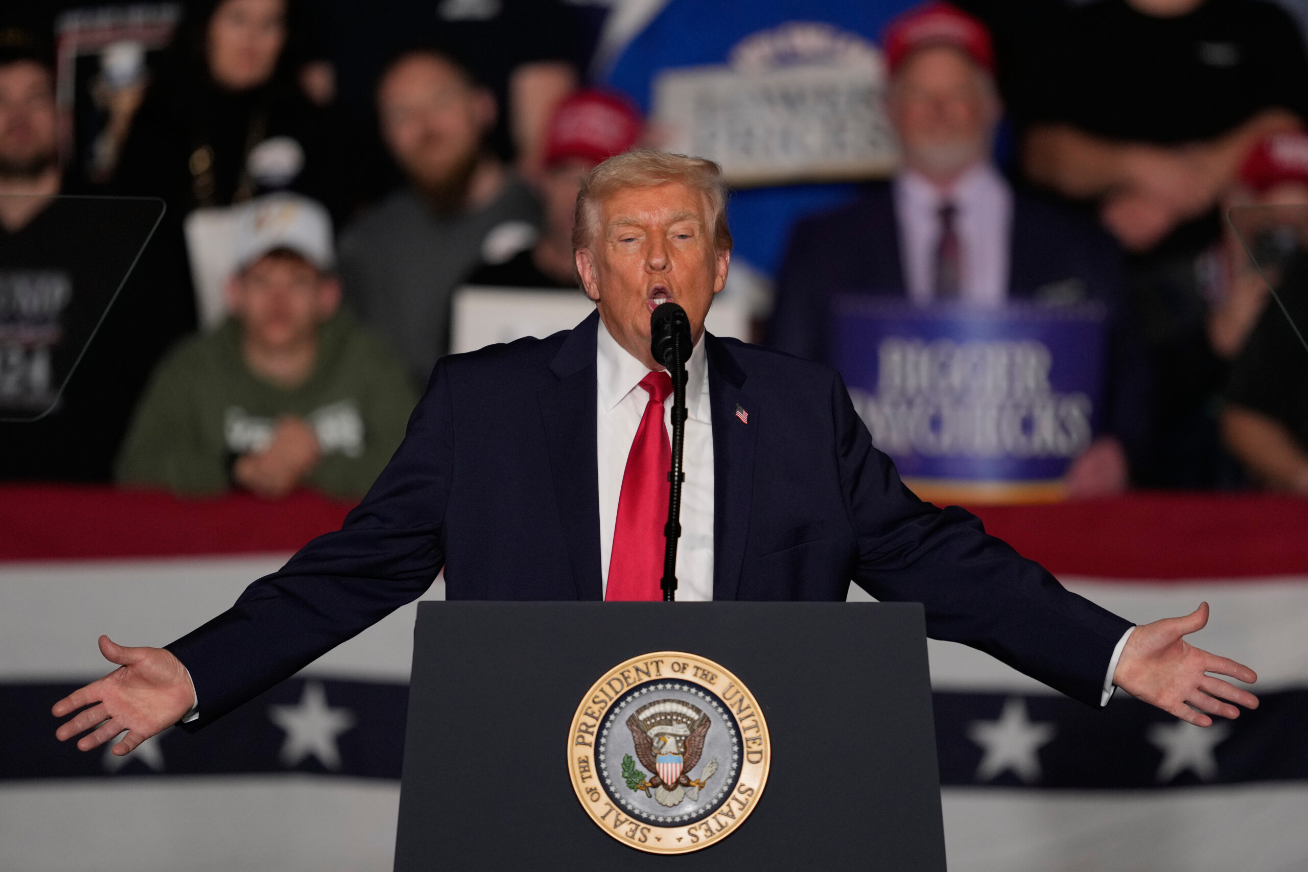 Trump blames Dems for affordability crisis during Iowa rally to kick off midterm support: ‘We can never forget it’