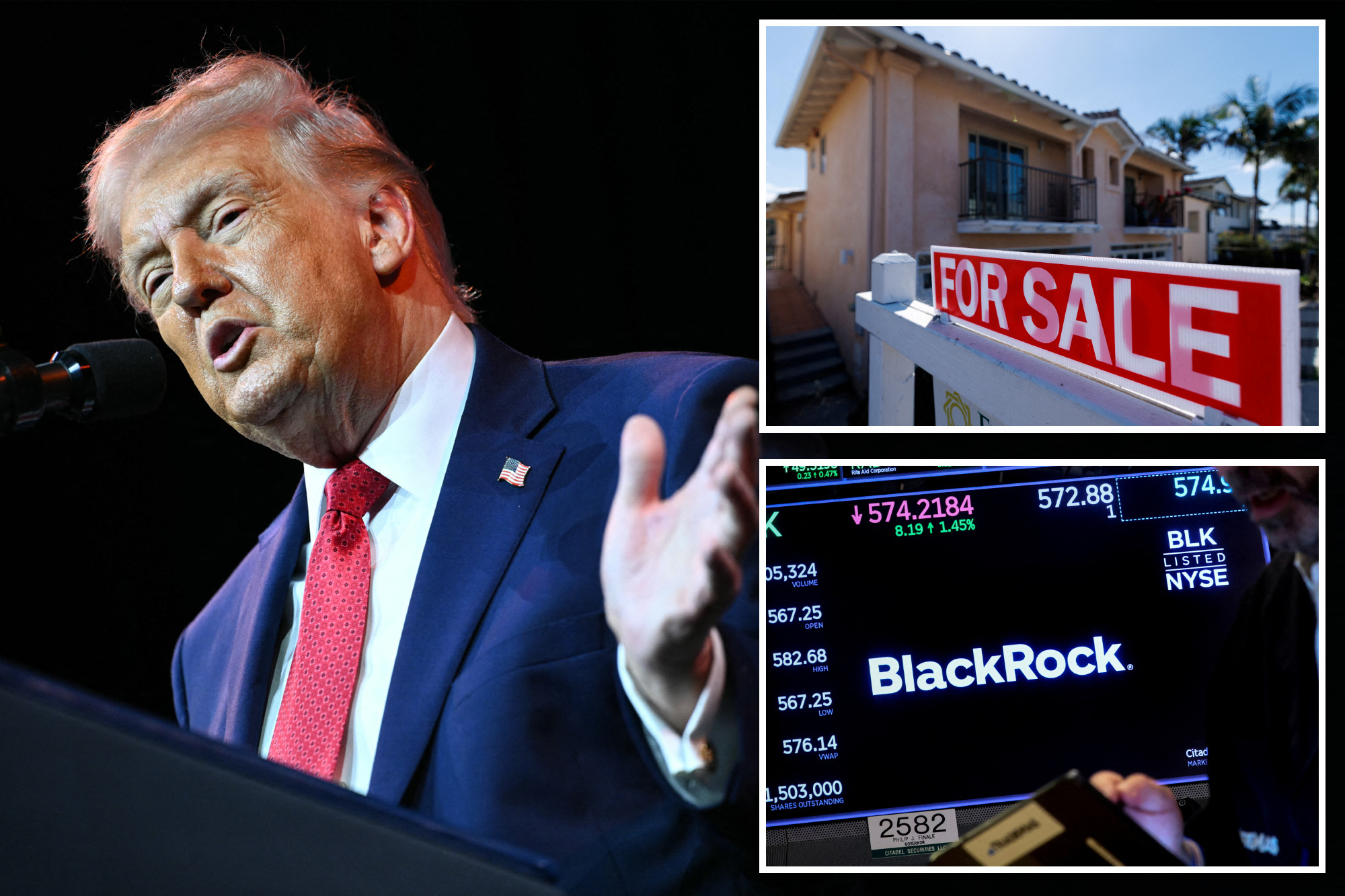 Trump says he’s banning institutional investors from scooping up single-family homes