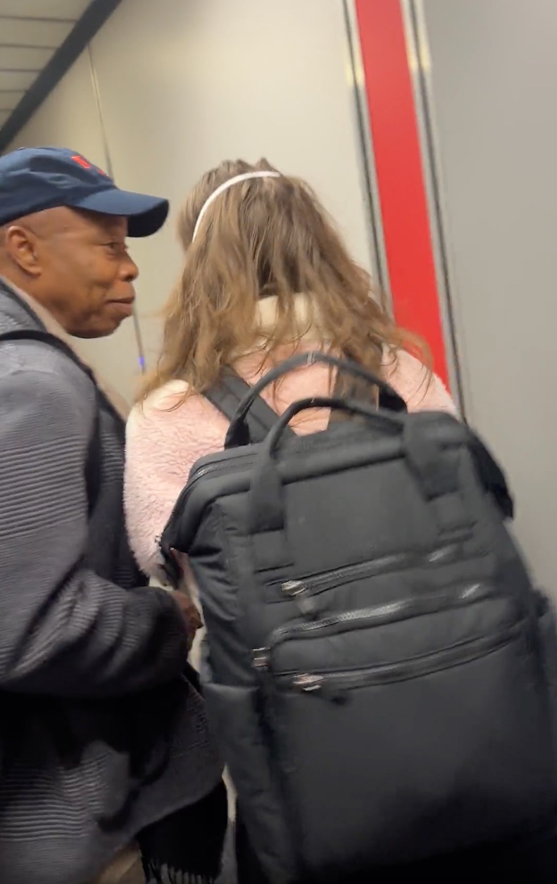 Eric Adams tells heckler ‘go f–k yourself’ as ex-NYC mayor gets booed at airport: ‘You’re gonna see the Brooklyn in me’