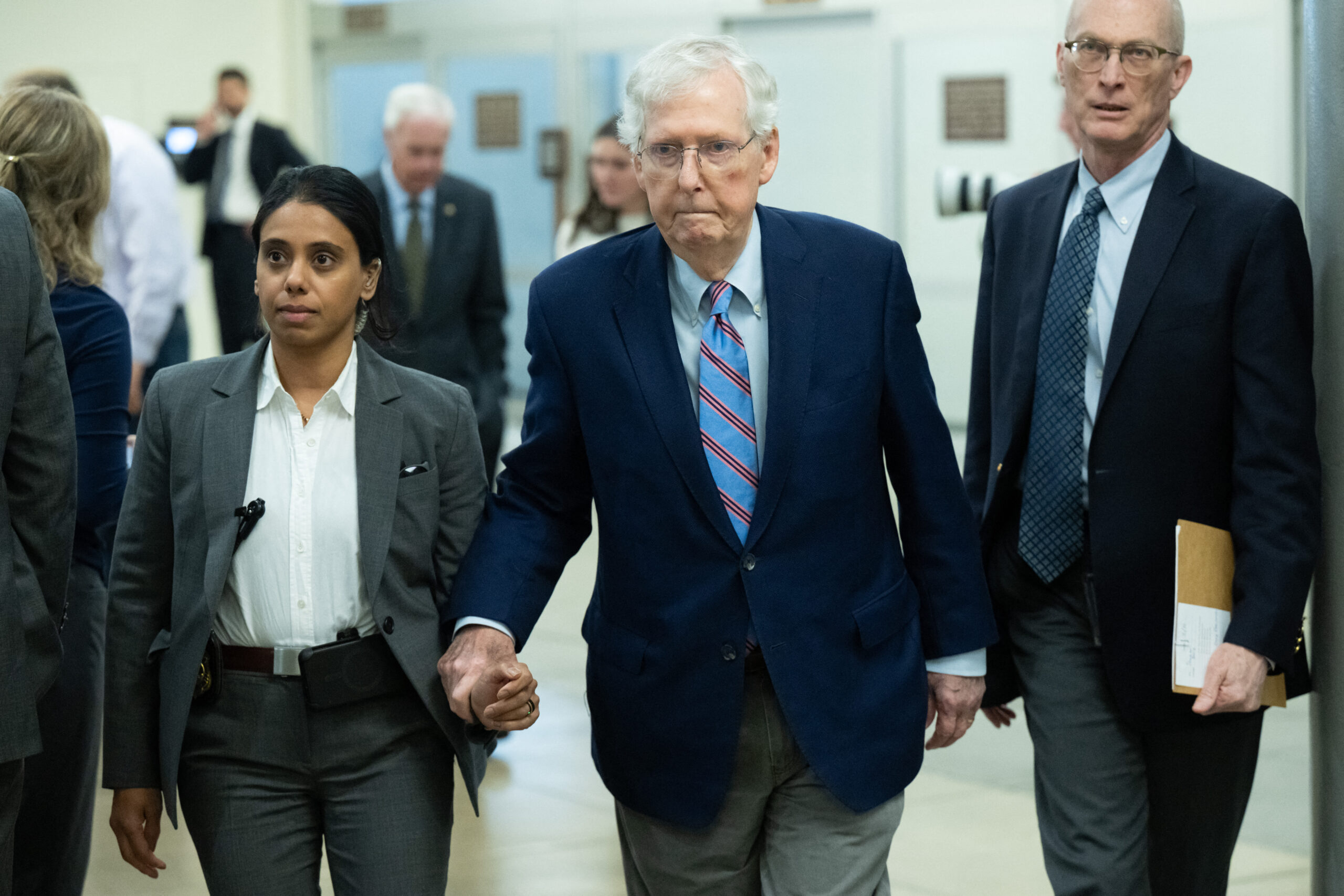 Mitch McConnell hospitalized for flu-like symptoms: ‘Prognosis is positive’