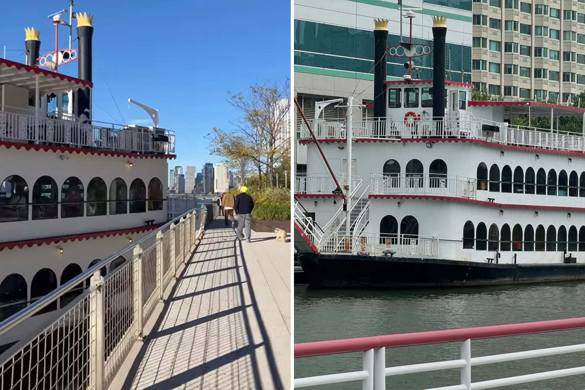 East River party boat crashes into Brooklyn’s Domino Park; operator refuses to pay damages, drops F-bomb