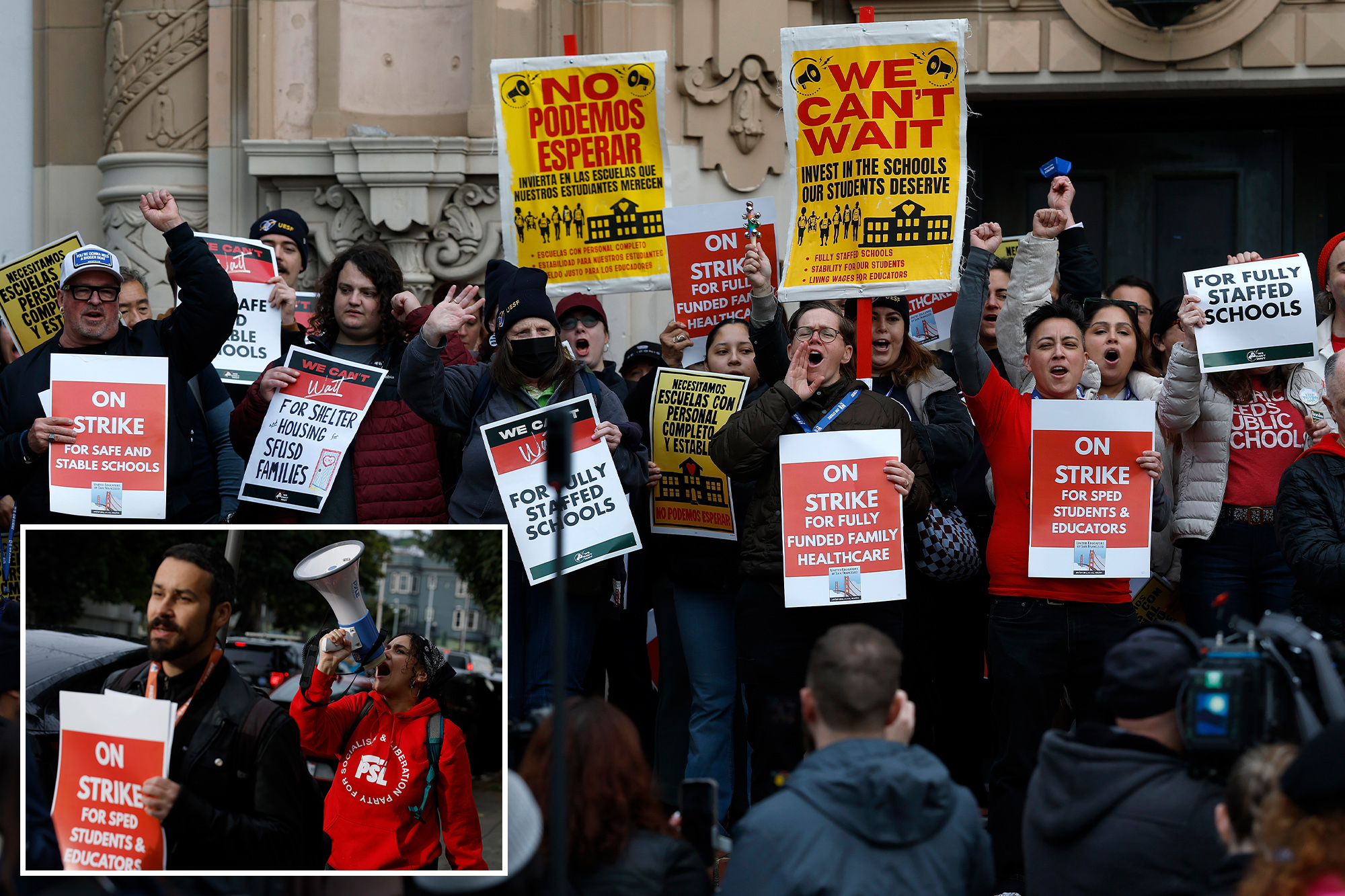 SF teachers strike for first time in 50 years over 9% pay raise demand — leaving working parents in the lurch