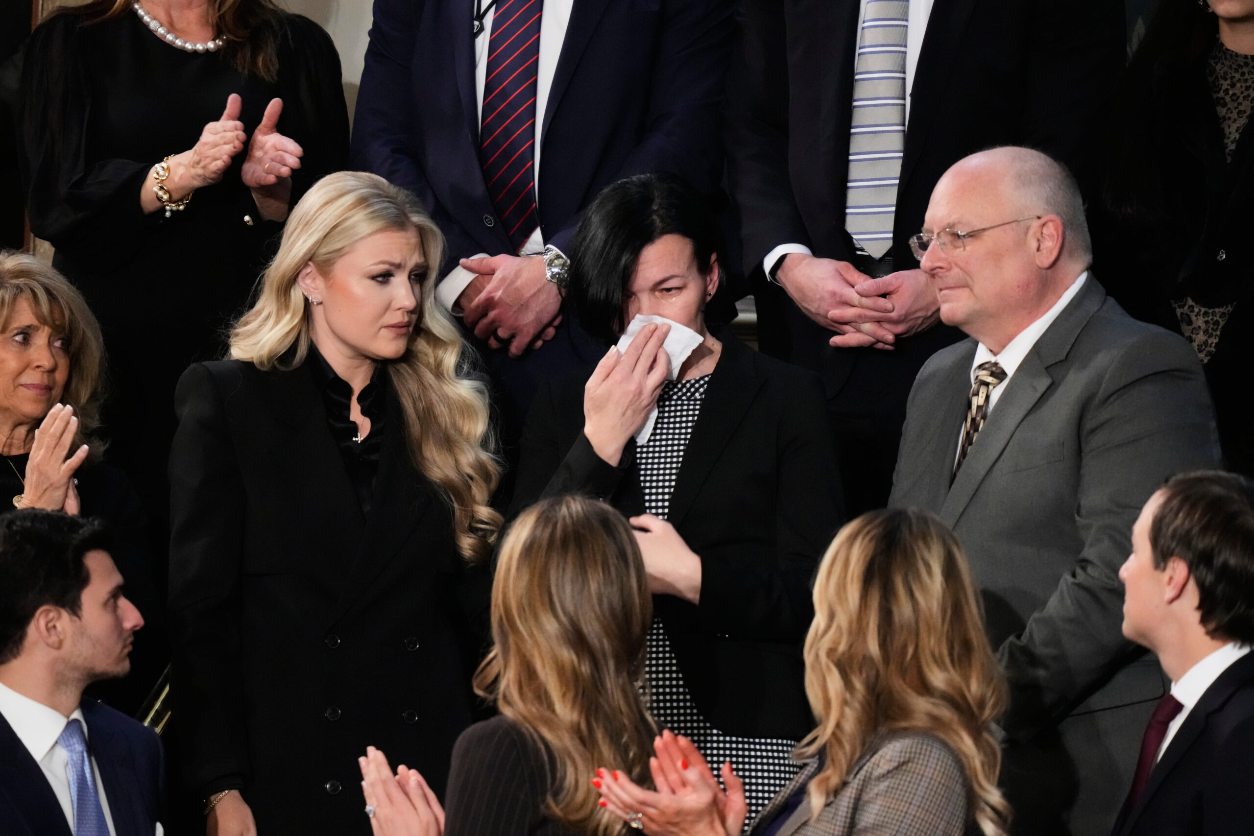 Murdered Ukrainian refugee Iryna Zarutska’s mom breaks down during State of the Union 2026 as Trump rips Dems: ‘How do you not stand?’