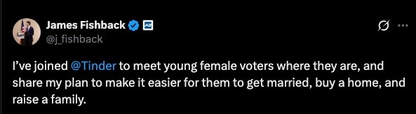 Florida gubernatorial candidate creates Tinder account to ‘meet young female voters where they are’