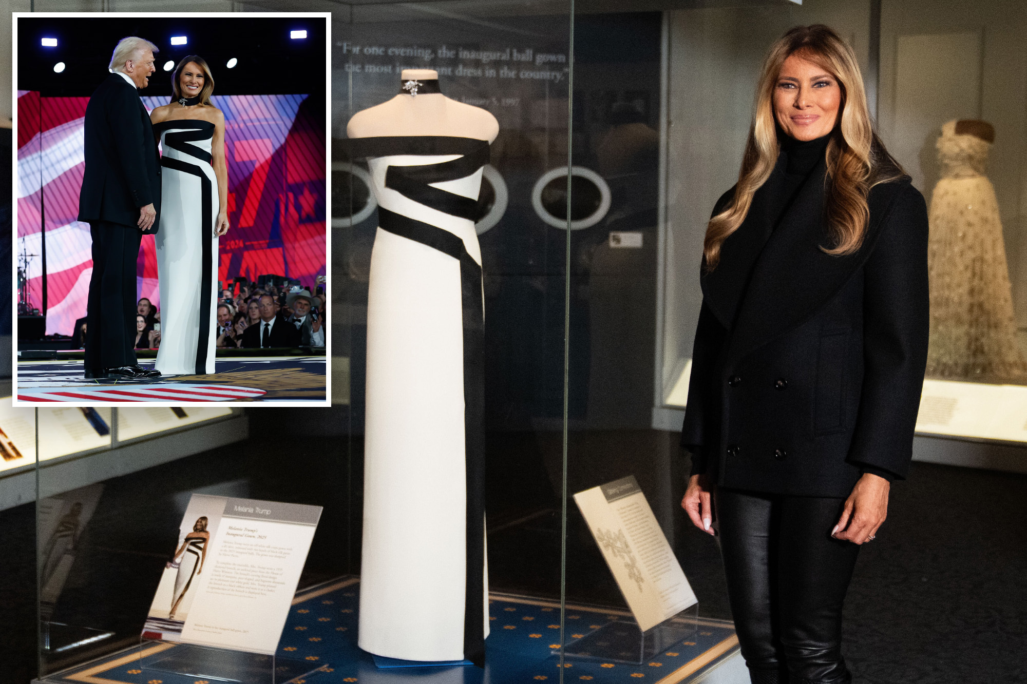 Melania Trump celebrates her inaugural gown’s donation to Smithsonian