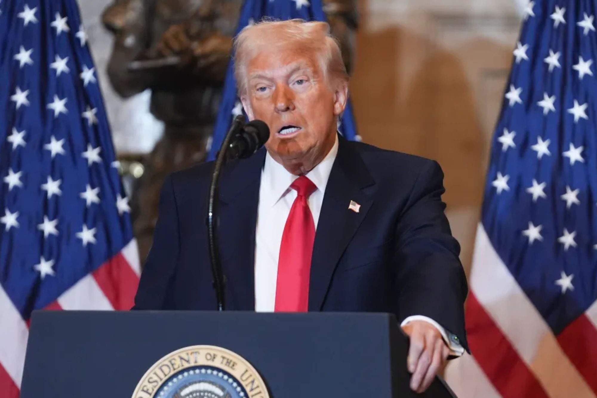 Trump warns more US warships ‘might be going’ toward Iran if talks stall