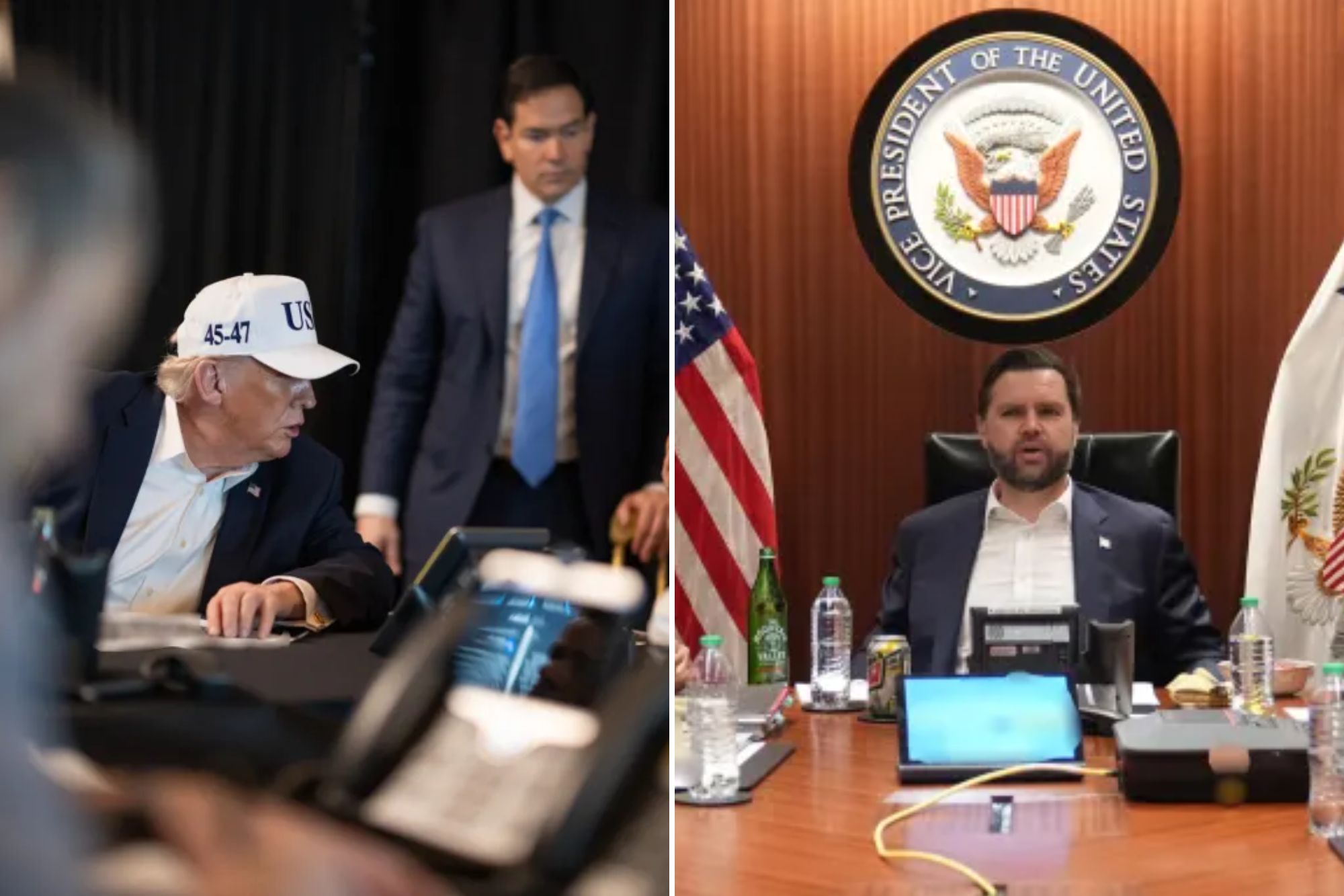 Photos capture tense moments Trump, Vance orchestrate strikes on Iran