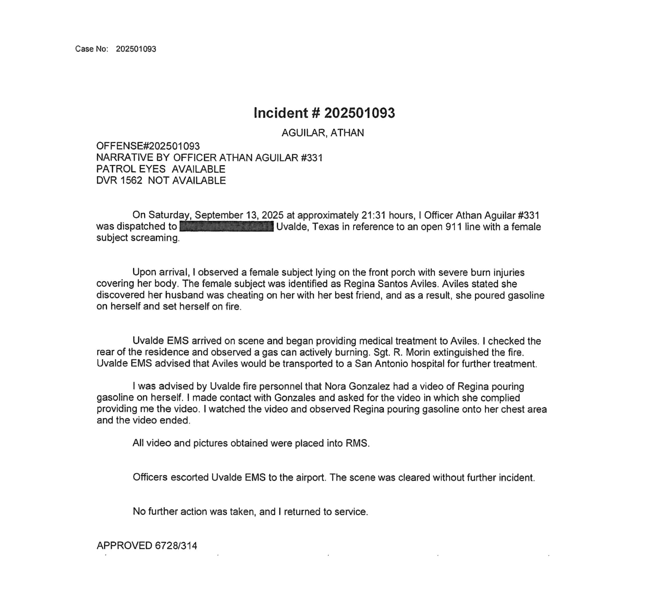 Fiery suicide death of Tony Gonzales’ aide’s casts blame on another man: police report