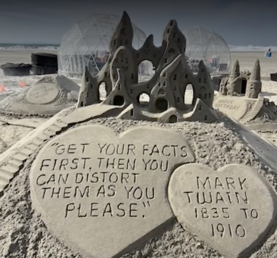 Beloved sandcastle sculptor banned by San Diego luxury hotel over ‘political messages’