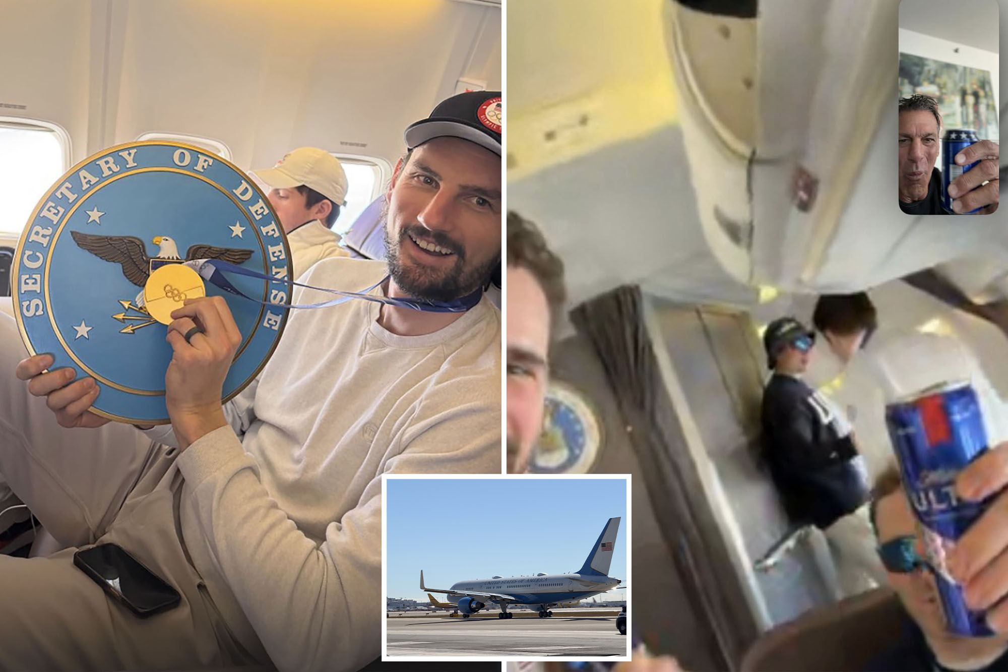 US men’s Olympic hockey team lands outside Washington, DC ahead of Trump’s State of the Union