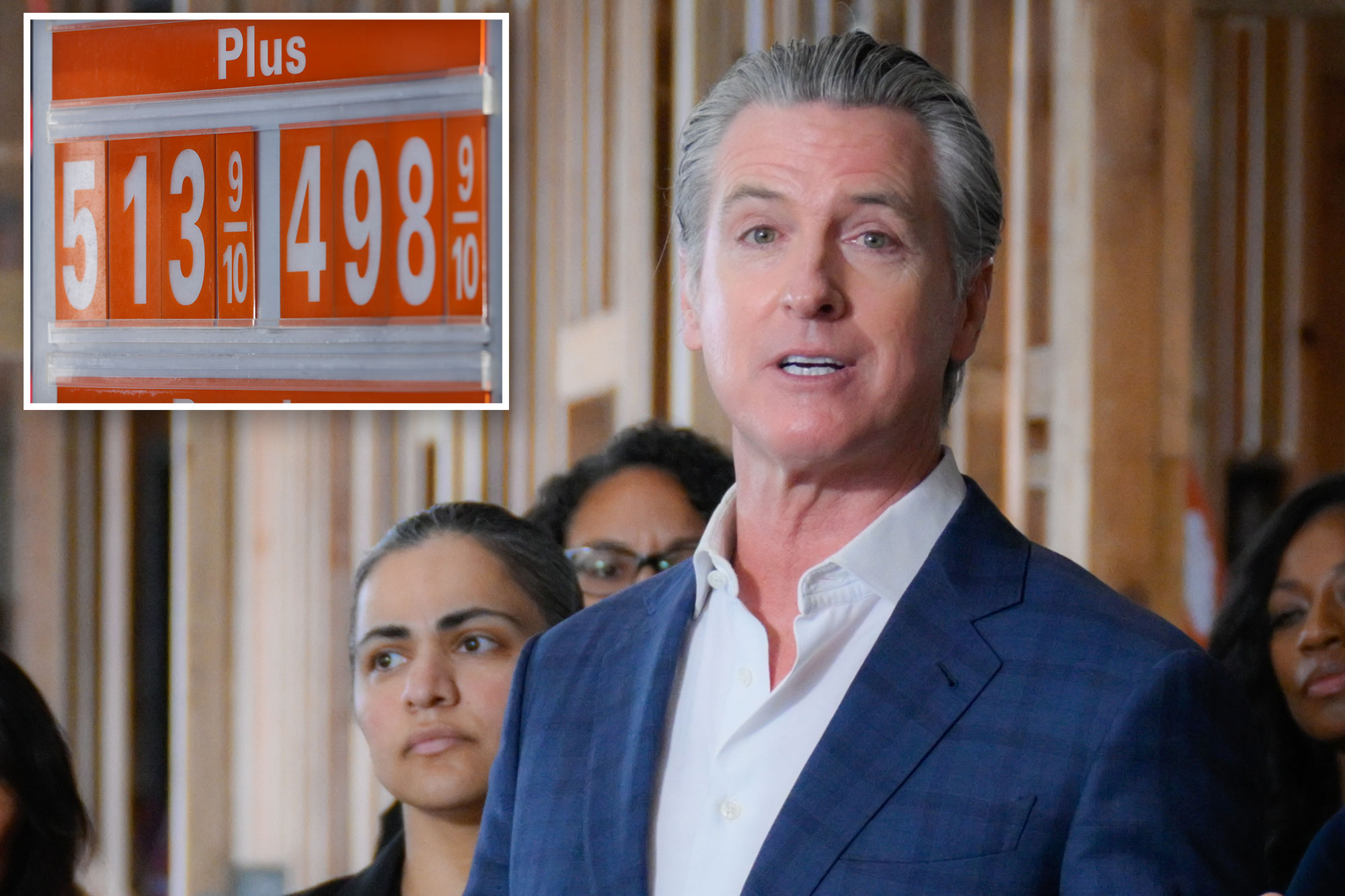 Newsom blames Trump for soaring gas prices in California in rambling attack